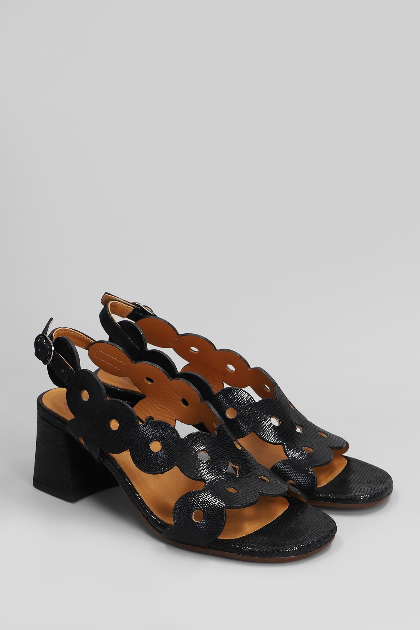 CHIE MIHARA SANDALS IN BLACK LEATHER