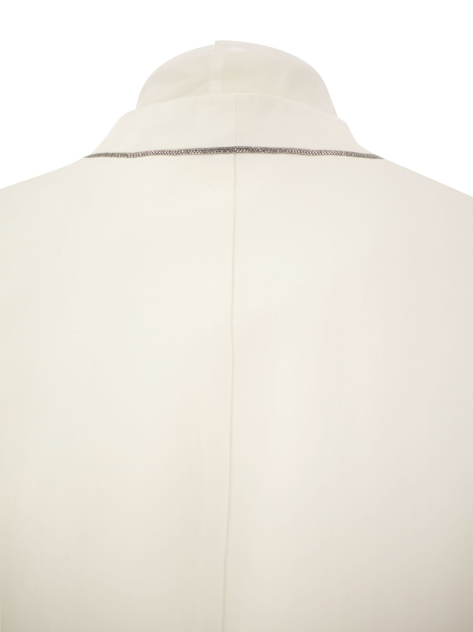 Shop Brunello Cucinelli Linen-blend Jacket In White