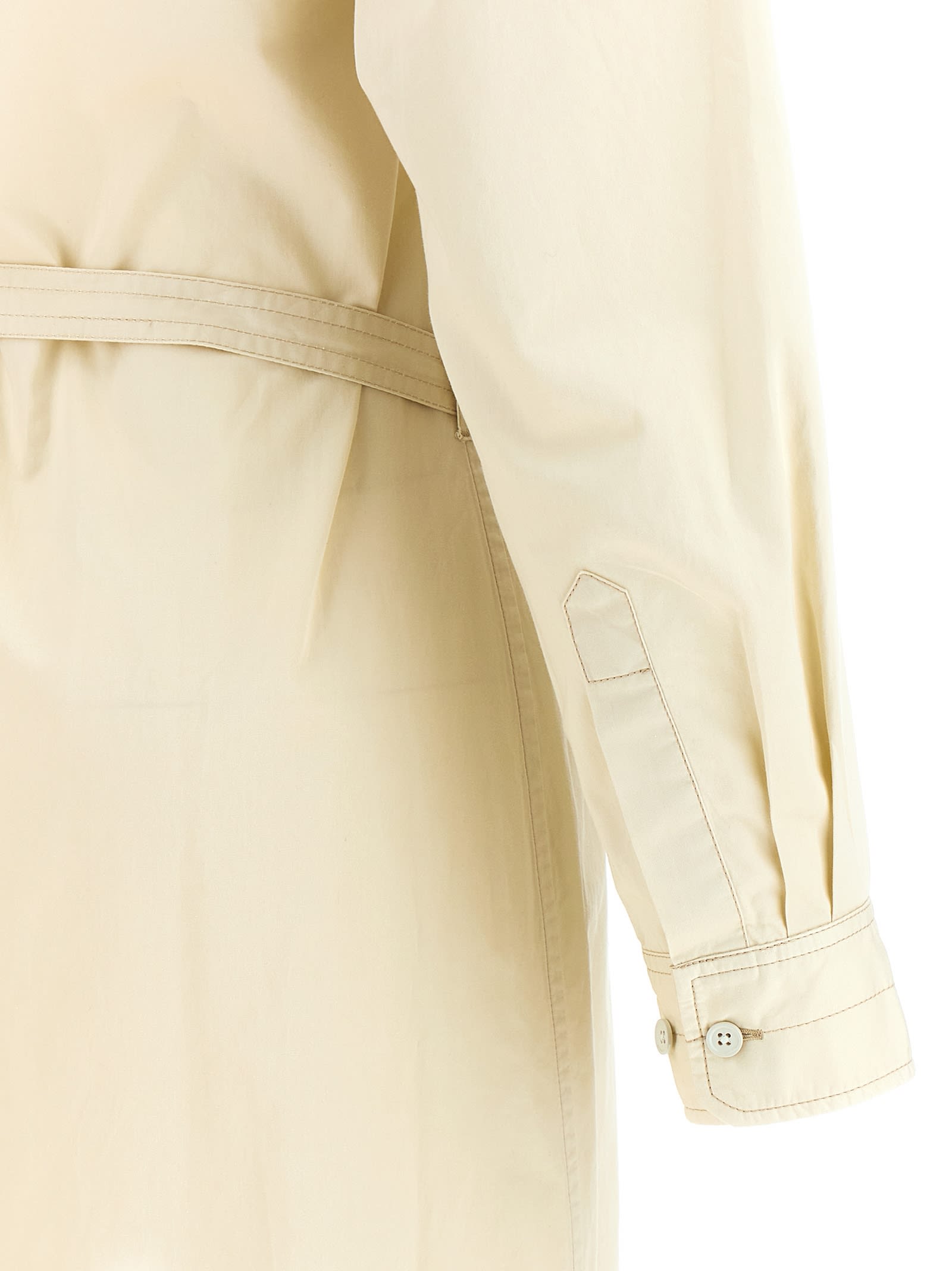 Lemaire Women Cotton Dress In Yellow