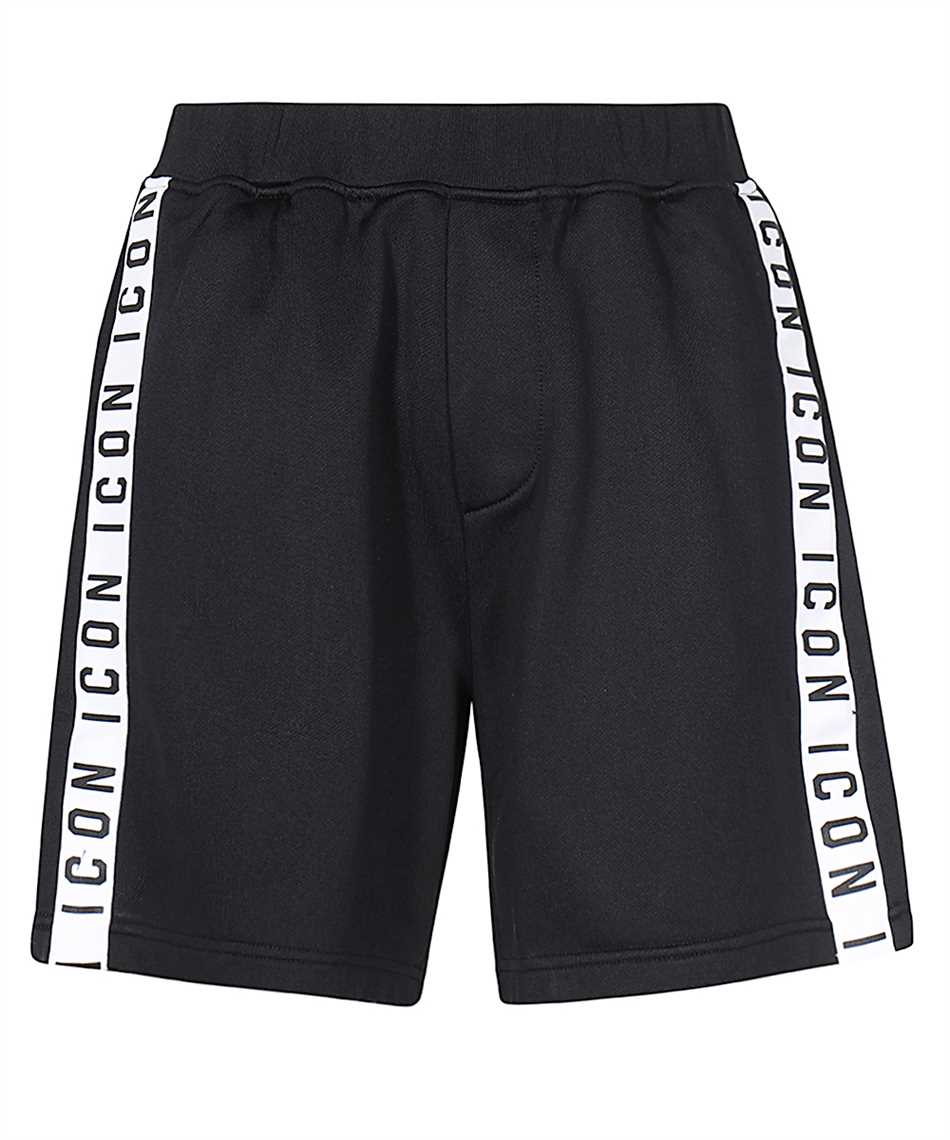 Shop Dsquared2 Fleece Shorts In Black