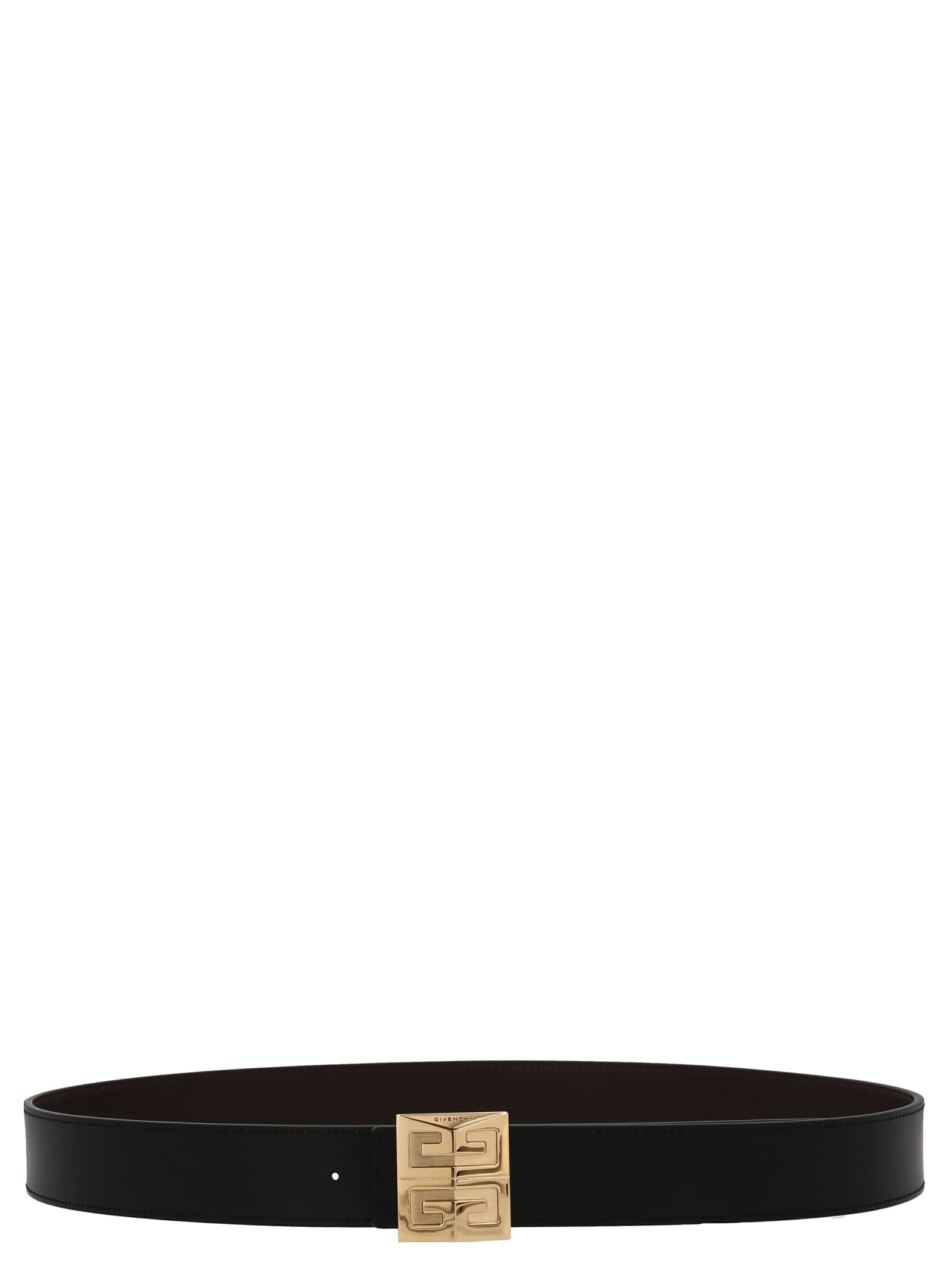 Shop Givenchy 4g Reversible Belt In Brown Black