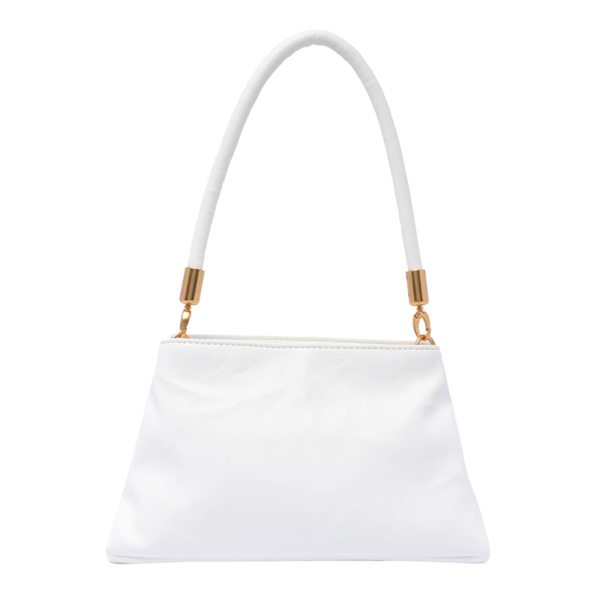 Shop Liu •jo Zip Shoulder Bag In White