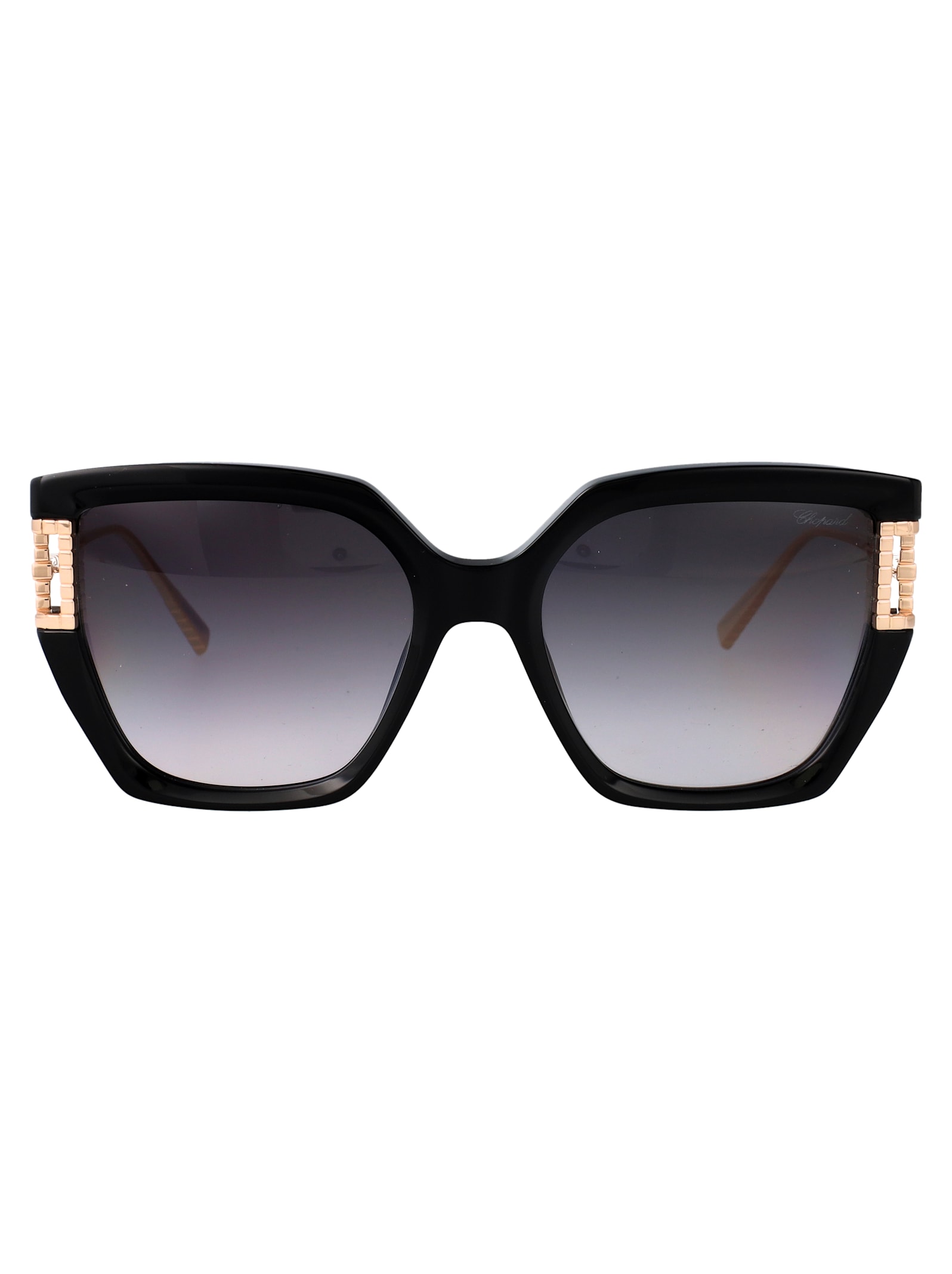 Chopard Geometric Sunglasses Sch378 M 0 Blk