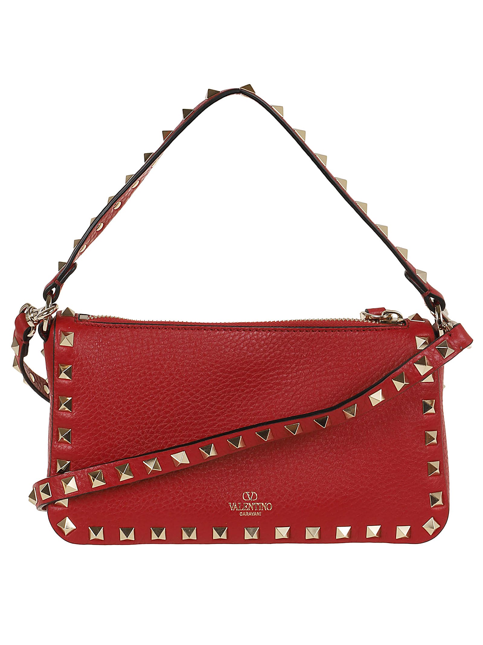 Shop Valentino Small Shoulder Bag In Ro Rosso V