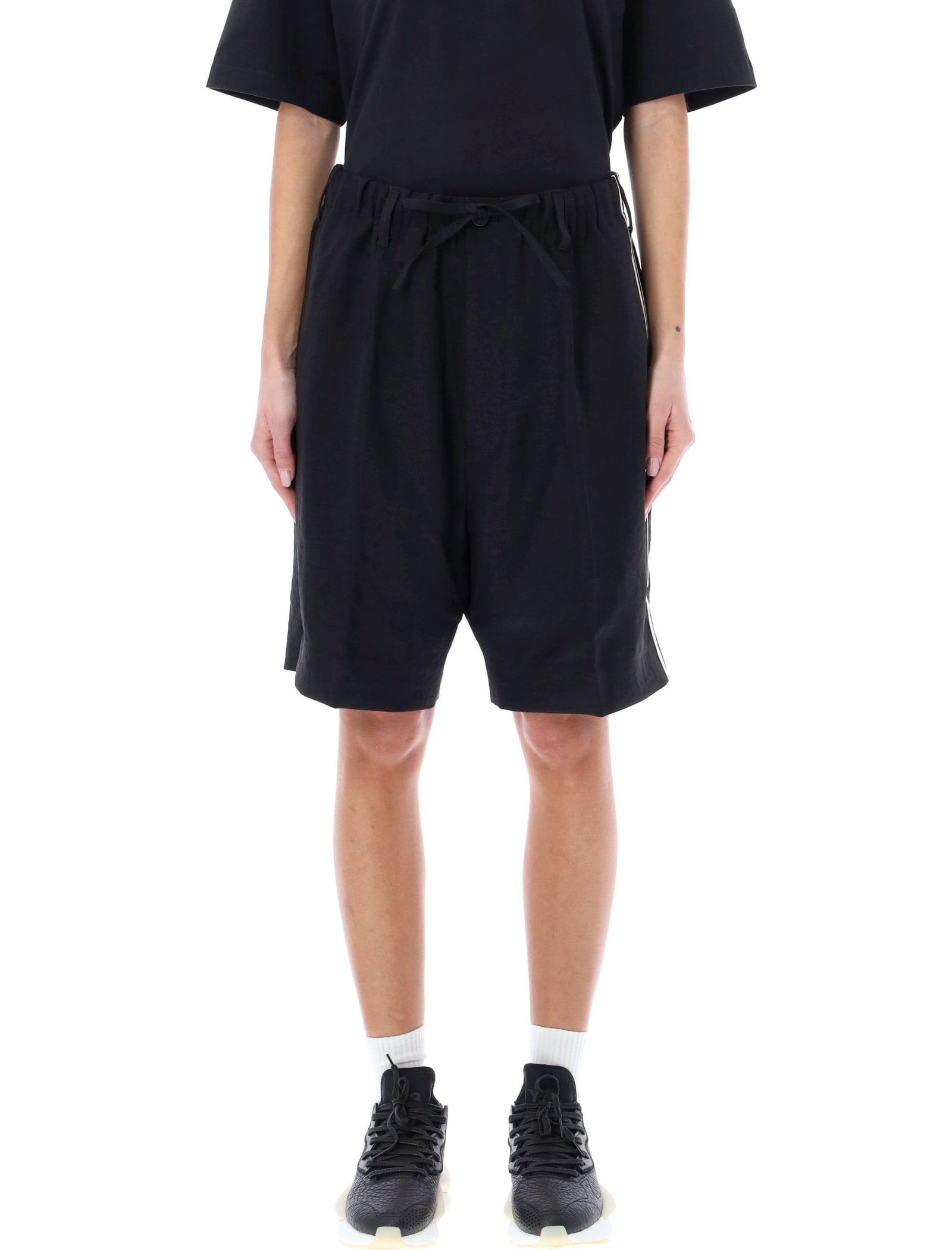 Y-3 UNIFORM 3 STRIPES SHORTS
