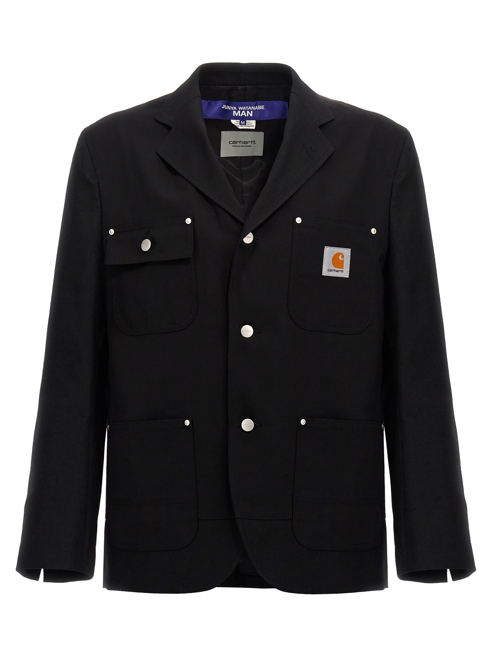 Shop Junya Watanabe X Carhartt Wip Single-breasted Blazer In Black