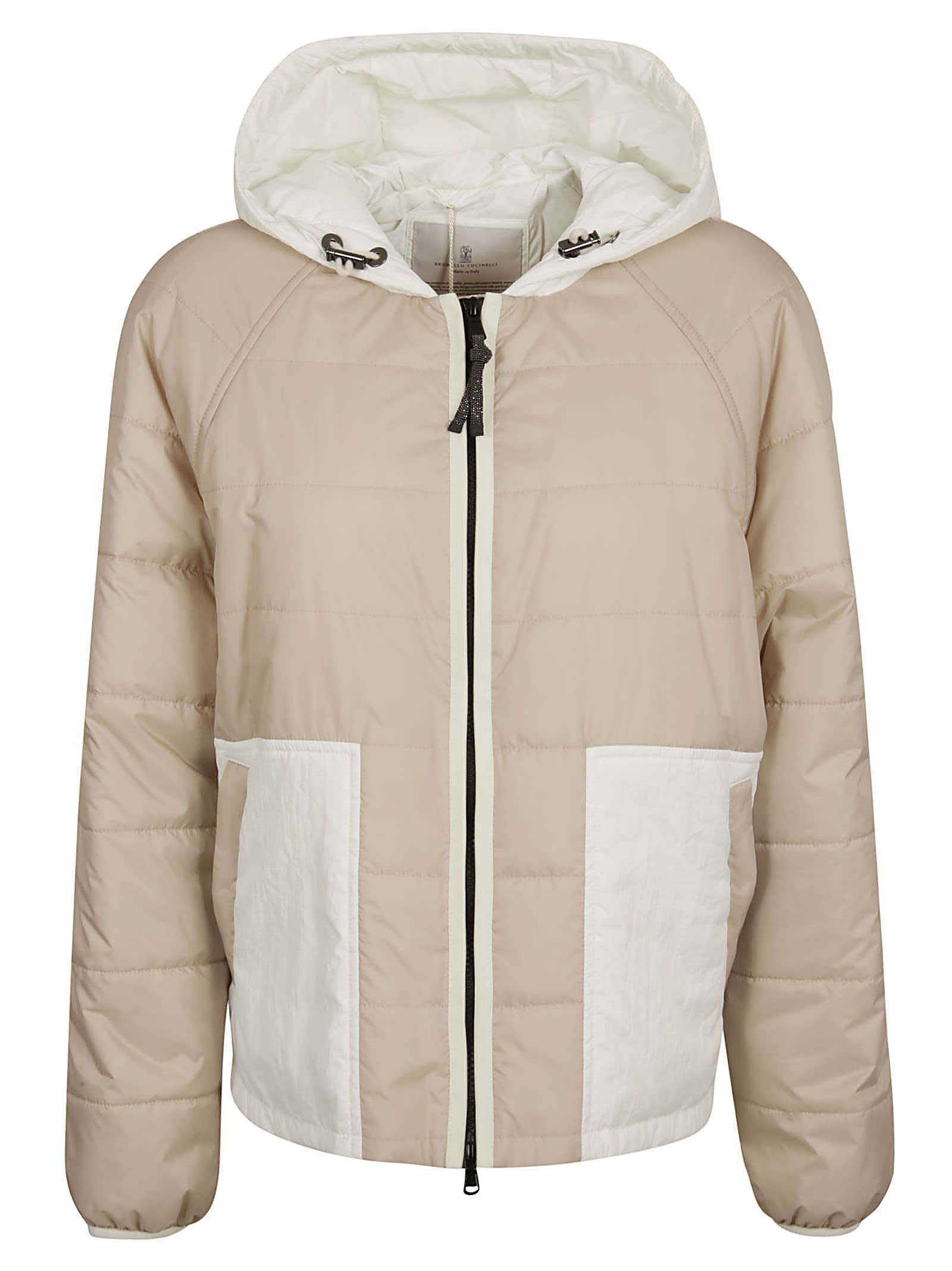 Brunello Cucinelli Colourblock Zipped Padded Jacket