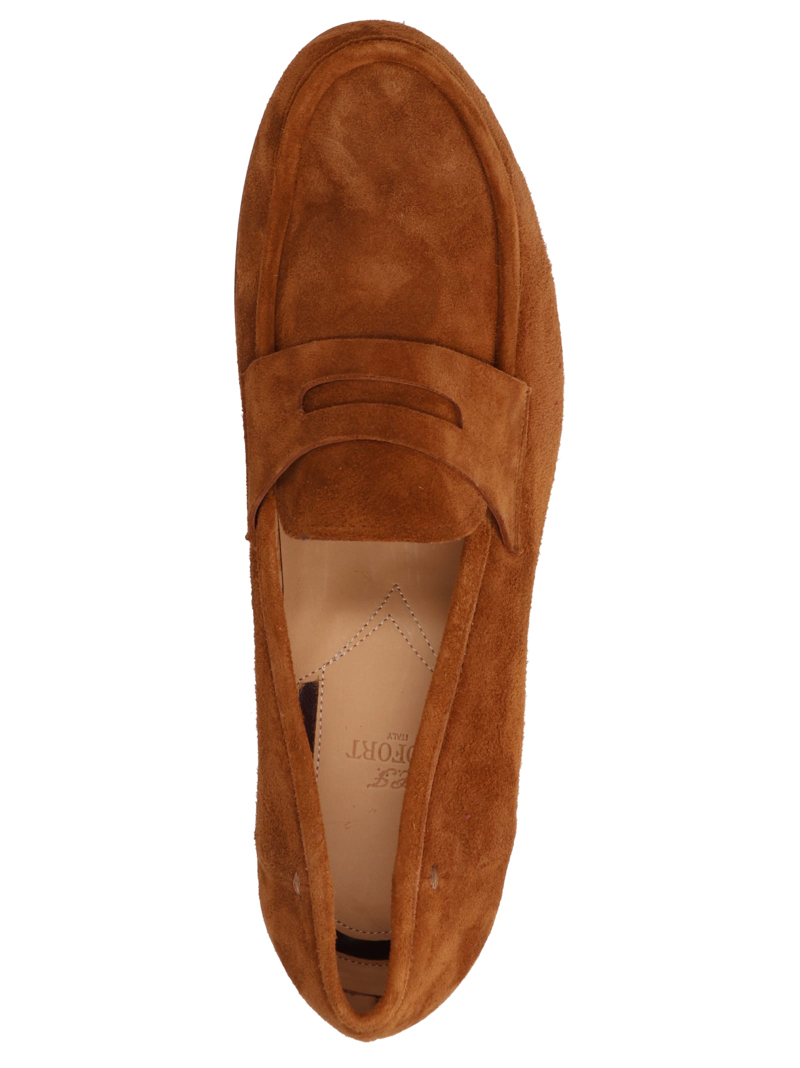 Shop Lidfort Velvet Loafers In Brown