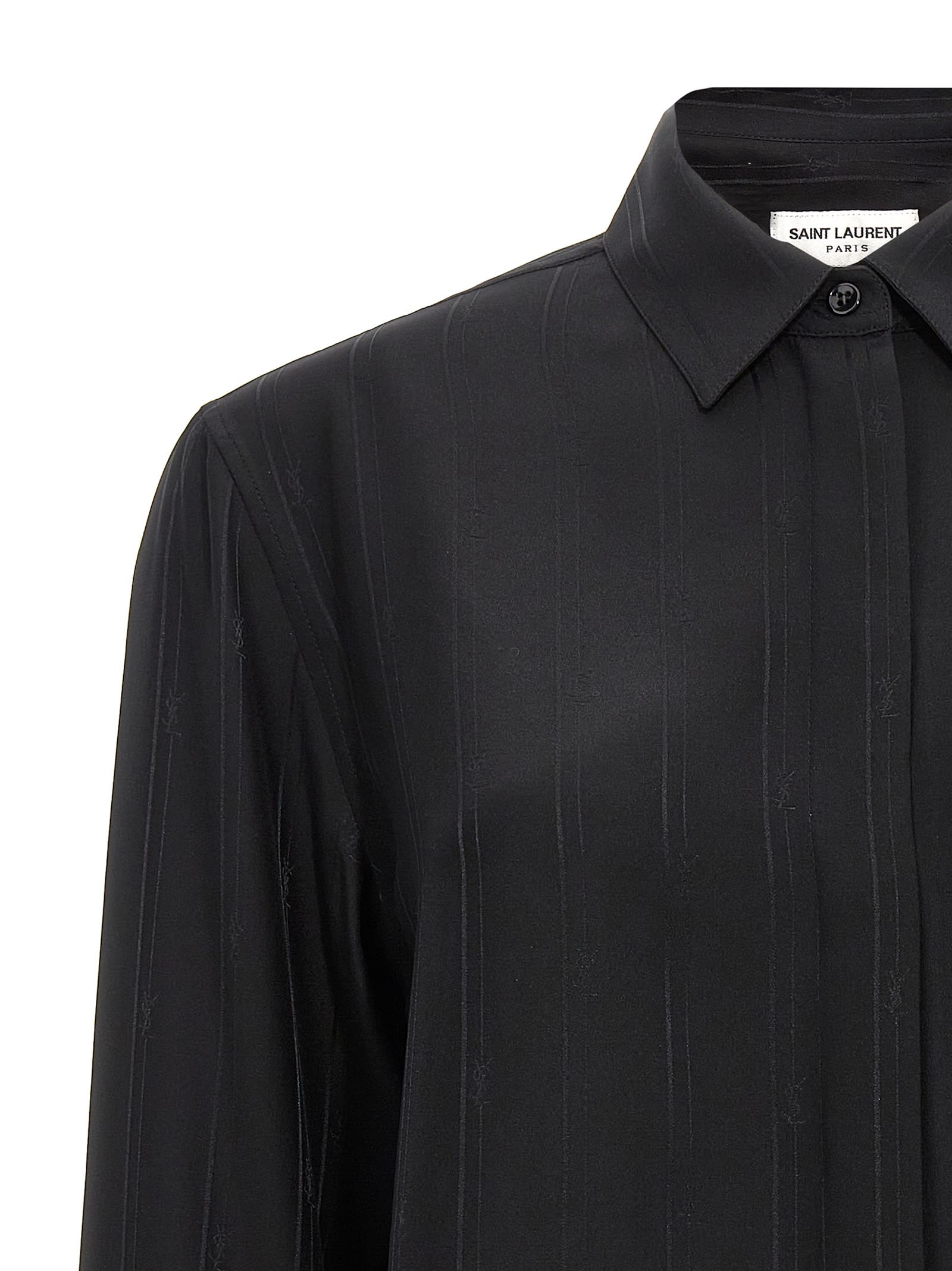 SAINT LAURENT CASSANDRE SILK SHIRT