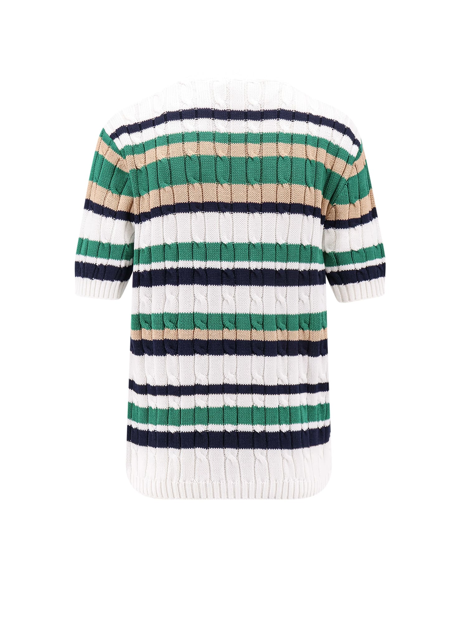 Aspesi Multicolor Striped Cotton Sweater In Multi