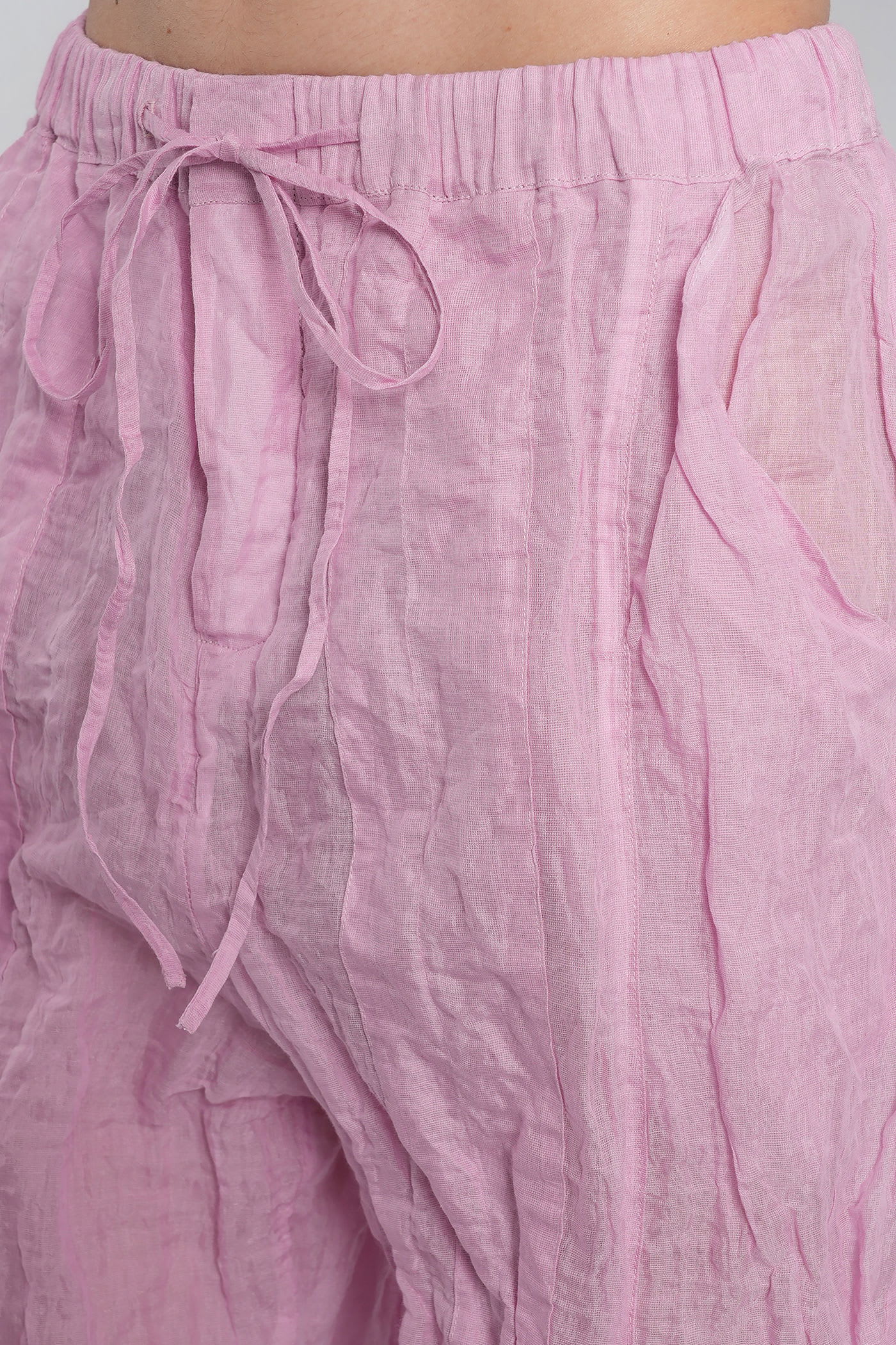 Christopher Esber Pants In Rose-pink Cotton In Pink