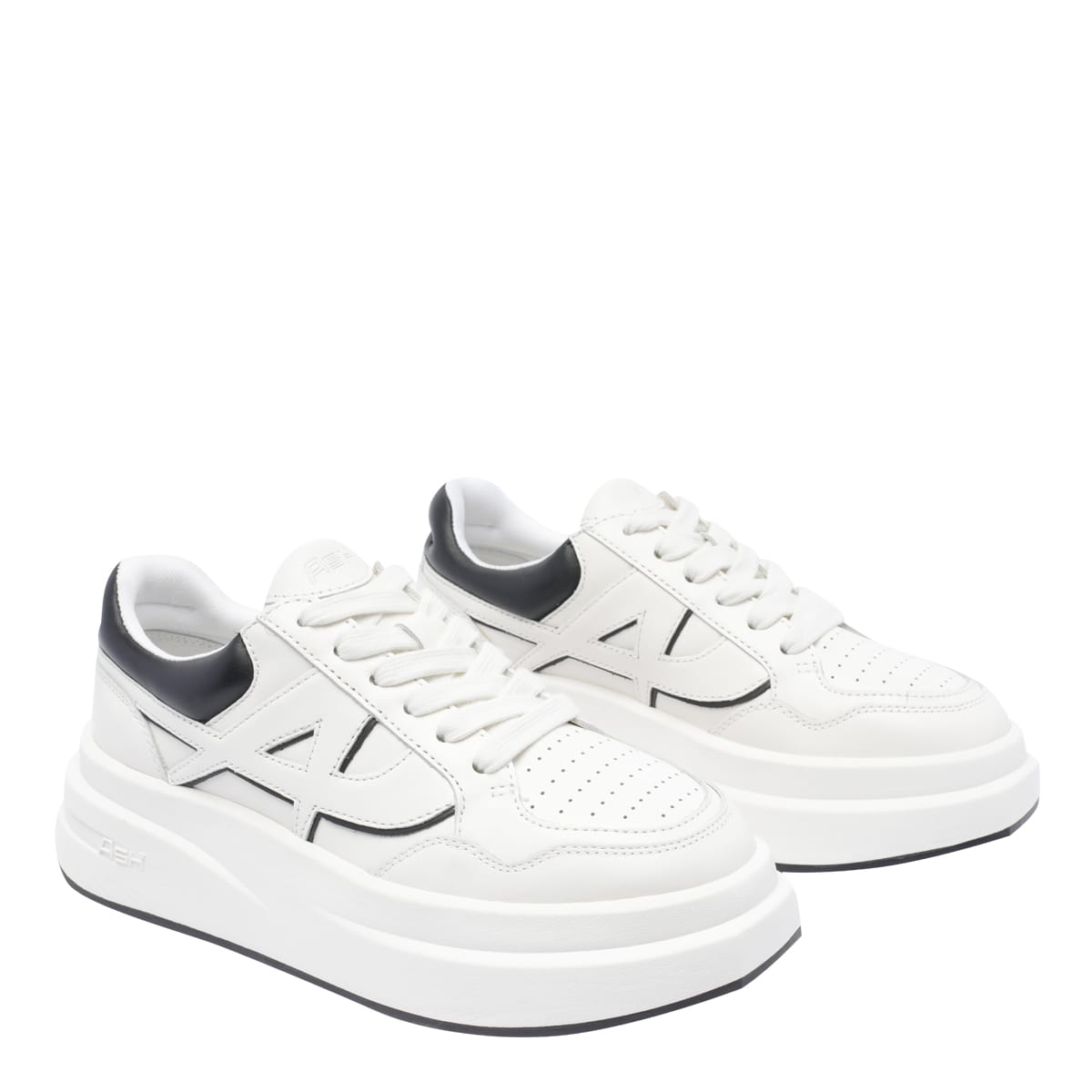 Ash Icone Logo-detail Platform Sneakers In White