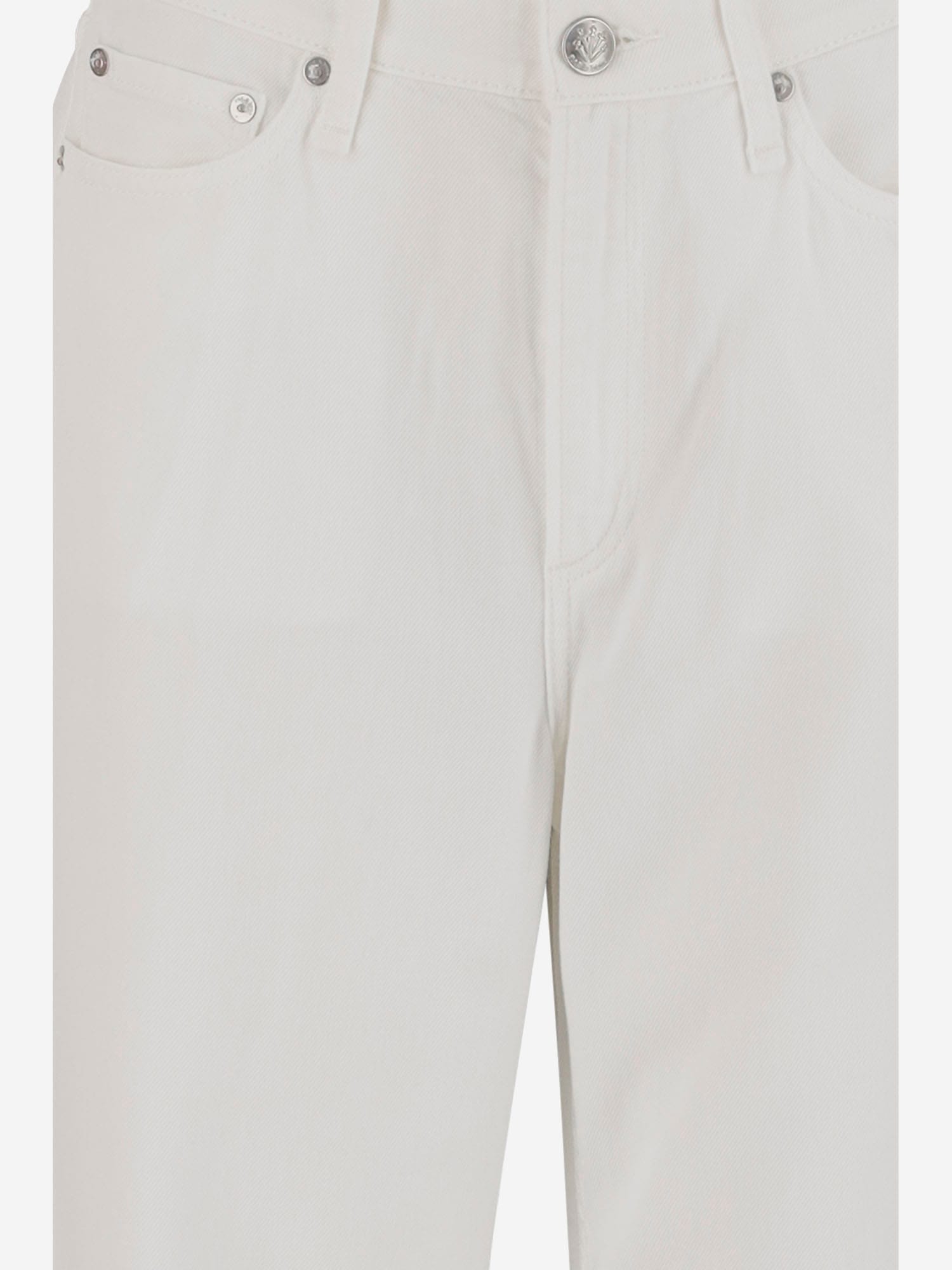 Rag & Bone Cotton Blend Jeans In White