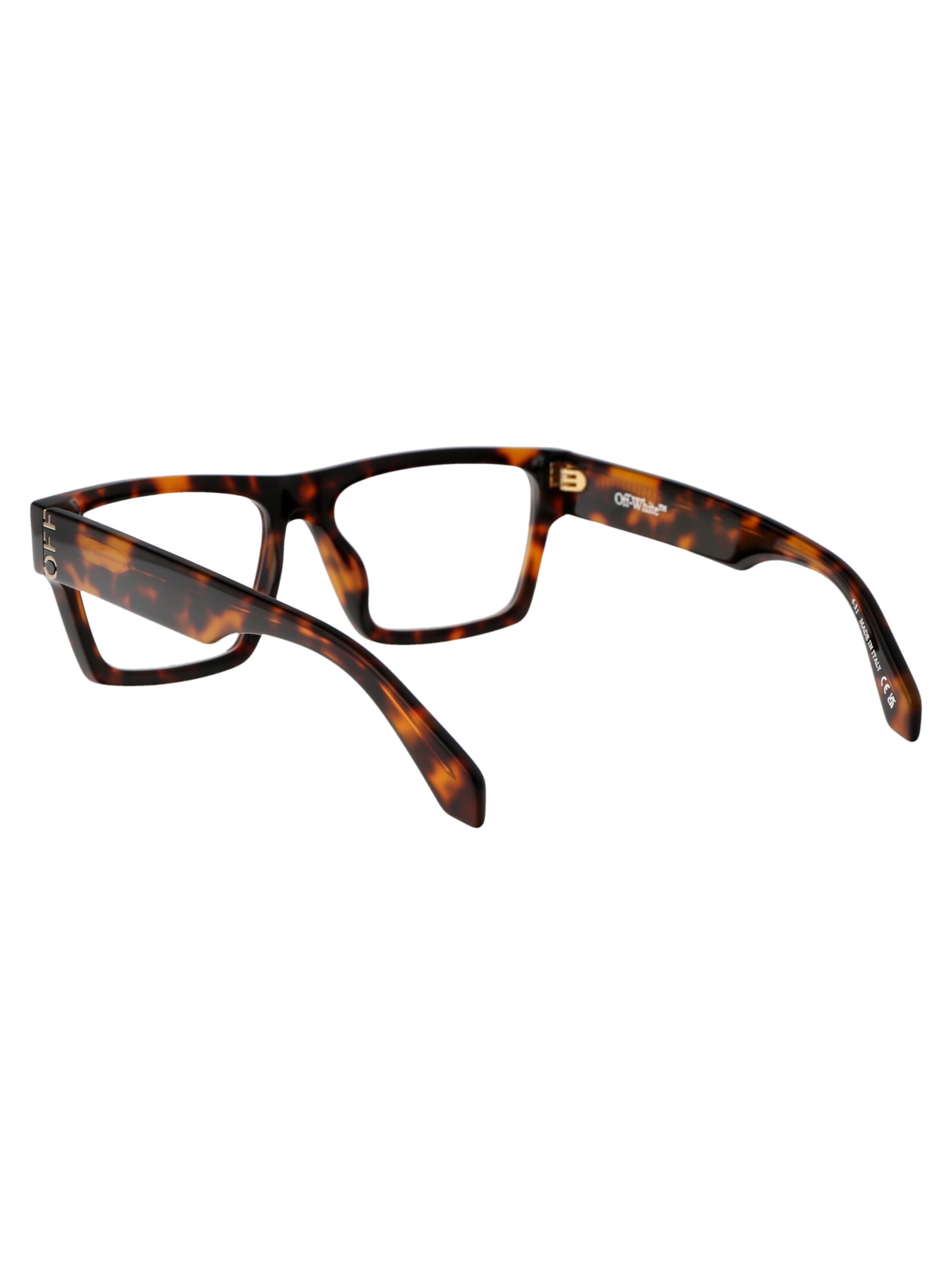 Shop Off-white Optical Style 46 Glasses In 6000 Havana