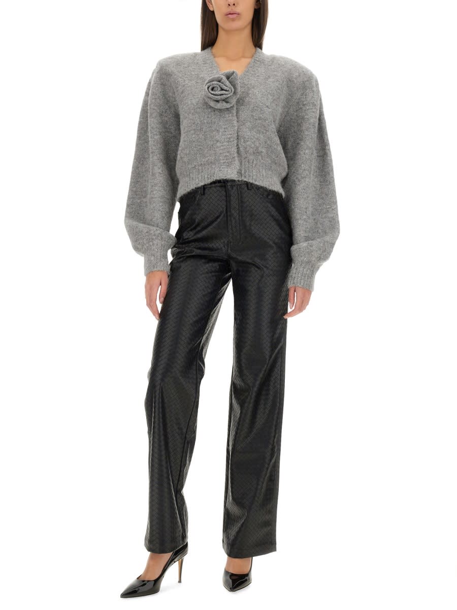Rotate Birger Christensen Rotate Birgerchristensen Straight Leg Pants In Black