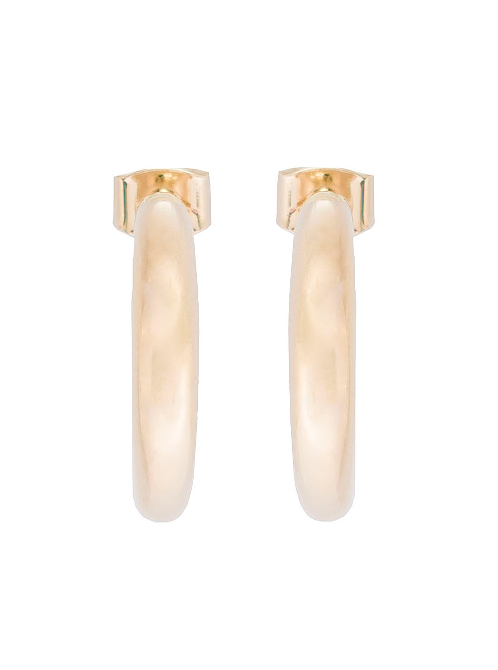 Isabel Marant Womans Golden Brass Hoop Earrings
