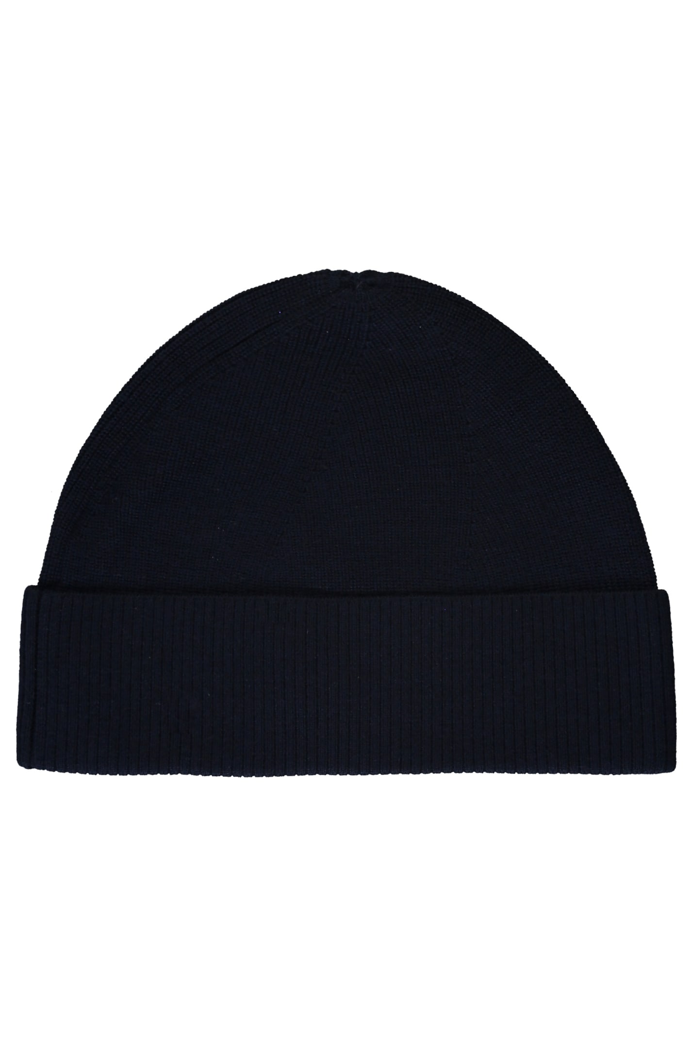 Shop Parajumpers Ribbed Knit Beanie In Blue