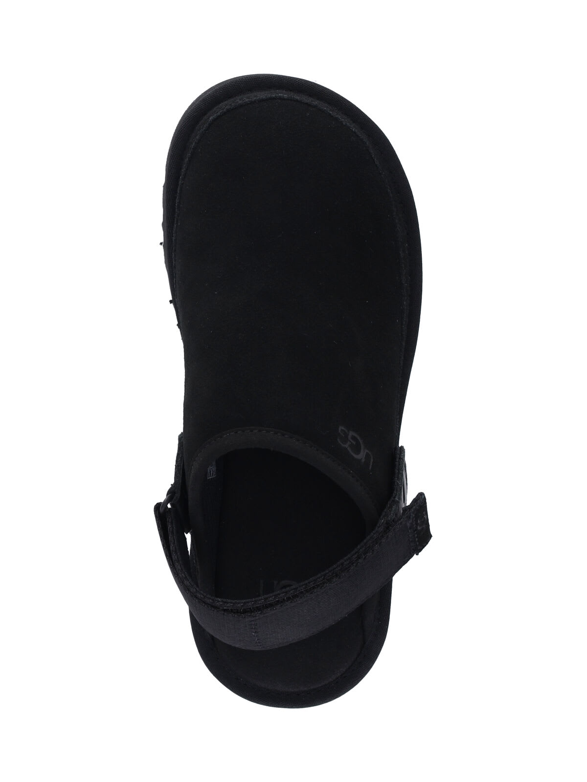 Ugg Suede Mules Metallic Microfibre Edge In Black
