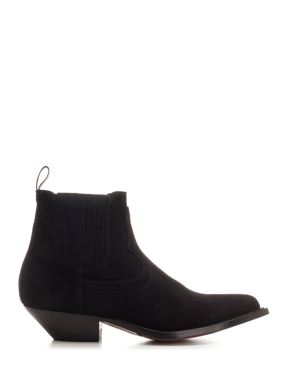 Sonora Idalgo Flower Ankle Boots In Black