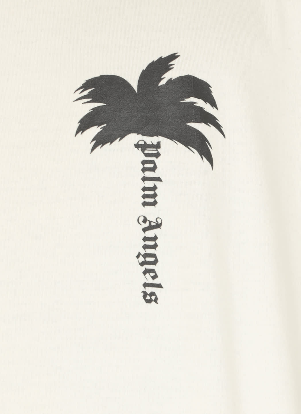 Shop Palm Angels The Palm T-shirt In Ivory