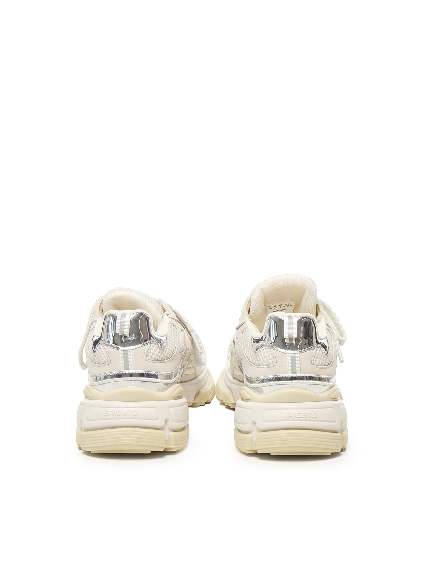 Axel Arigato Metallic-panel Leather Sneakers In Neutral