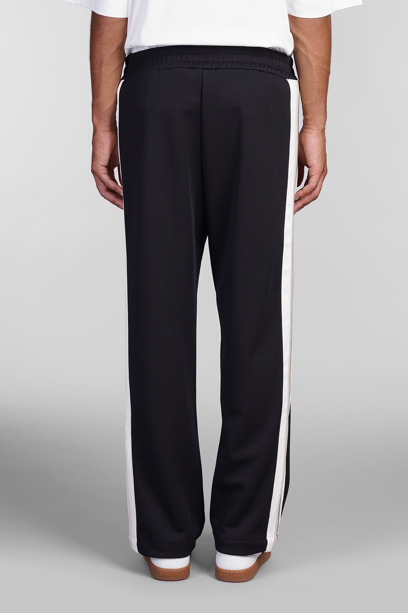 Shop Palm Angels Pants In Black Polyester