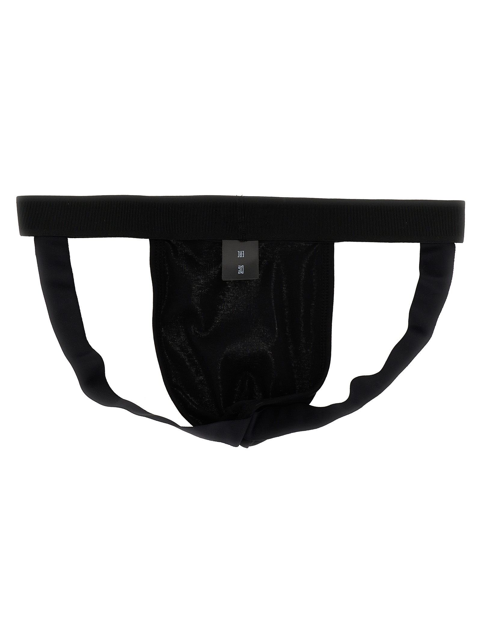 Tom Ford Waistband Stretch Sheer Fabric Briefs In Black