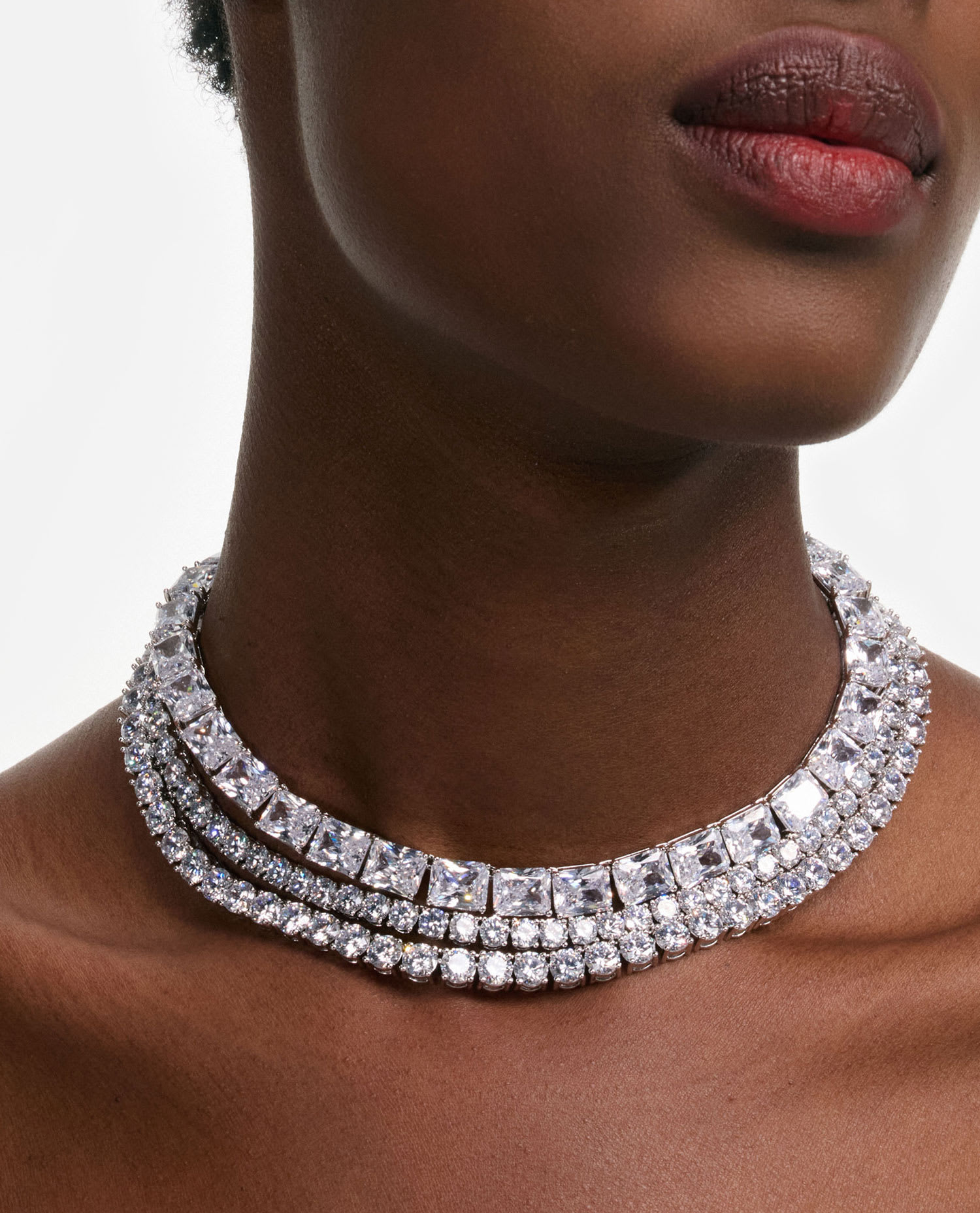 Self-portrait Multi Crystal Choker