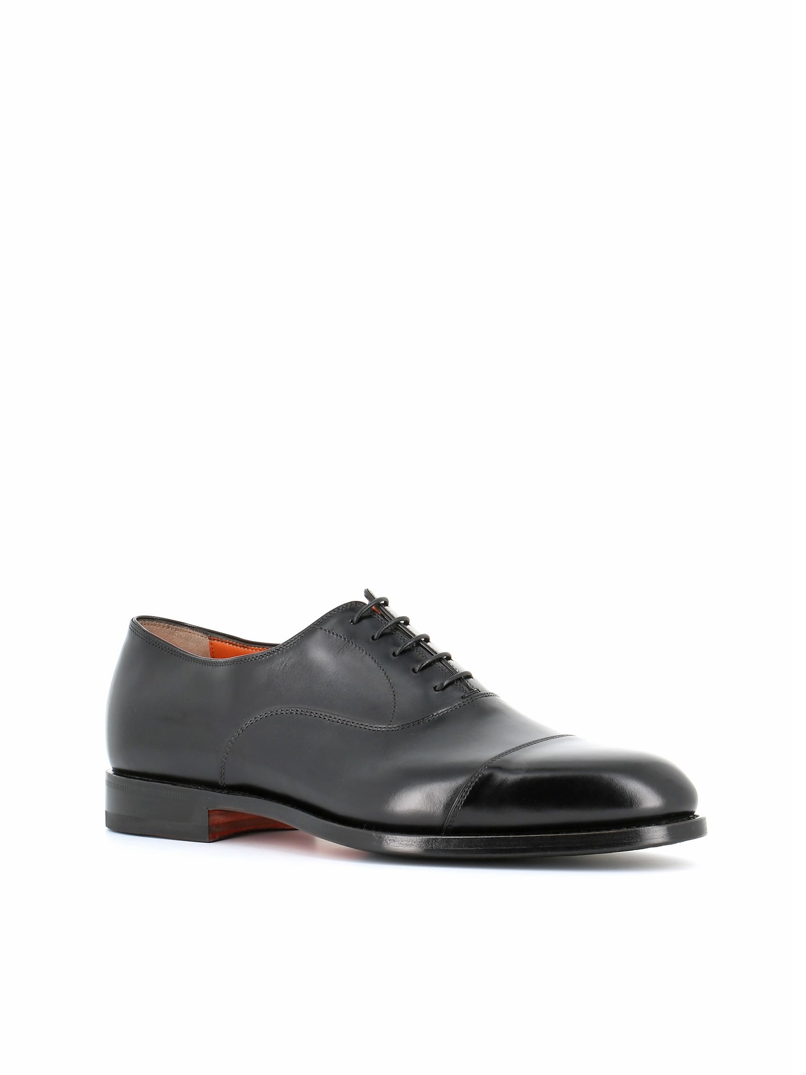 Shop Santoni Oxford Colin 14709 In Black