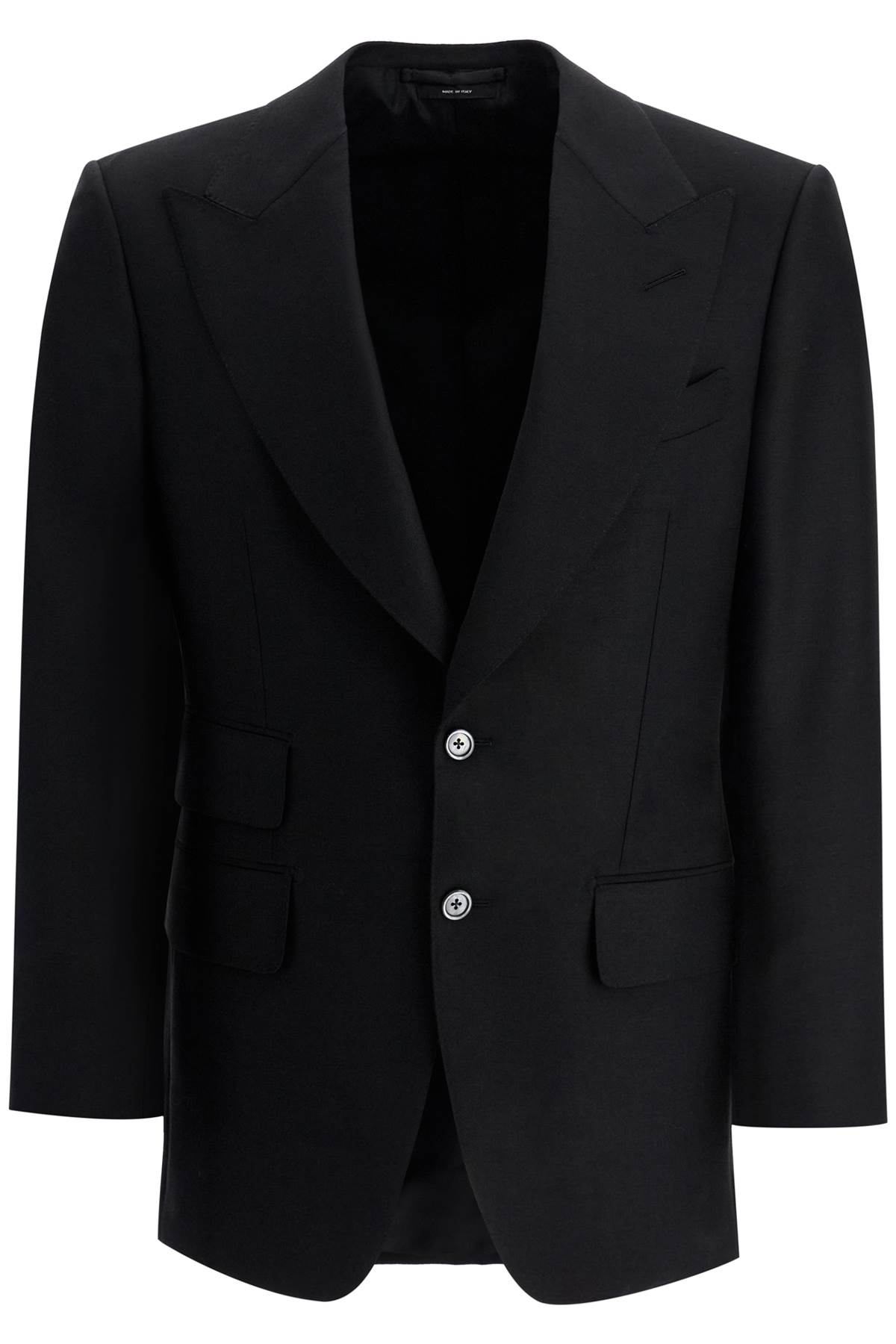 Shop Tom Ford Atticus Single-breasted Jacket In Wool And In Black (black)