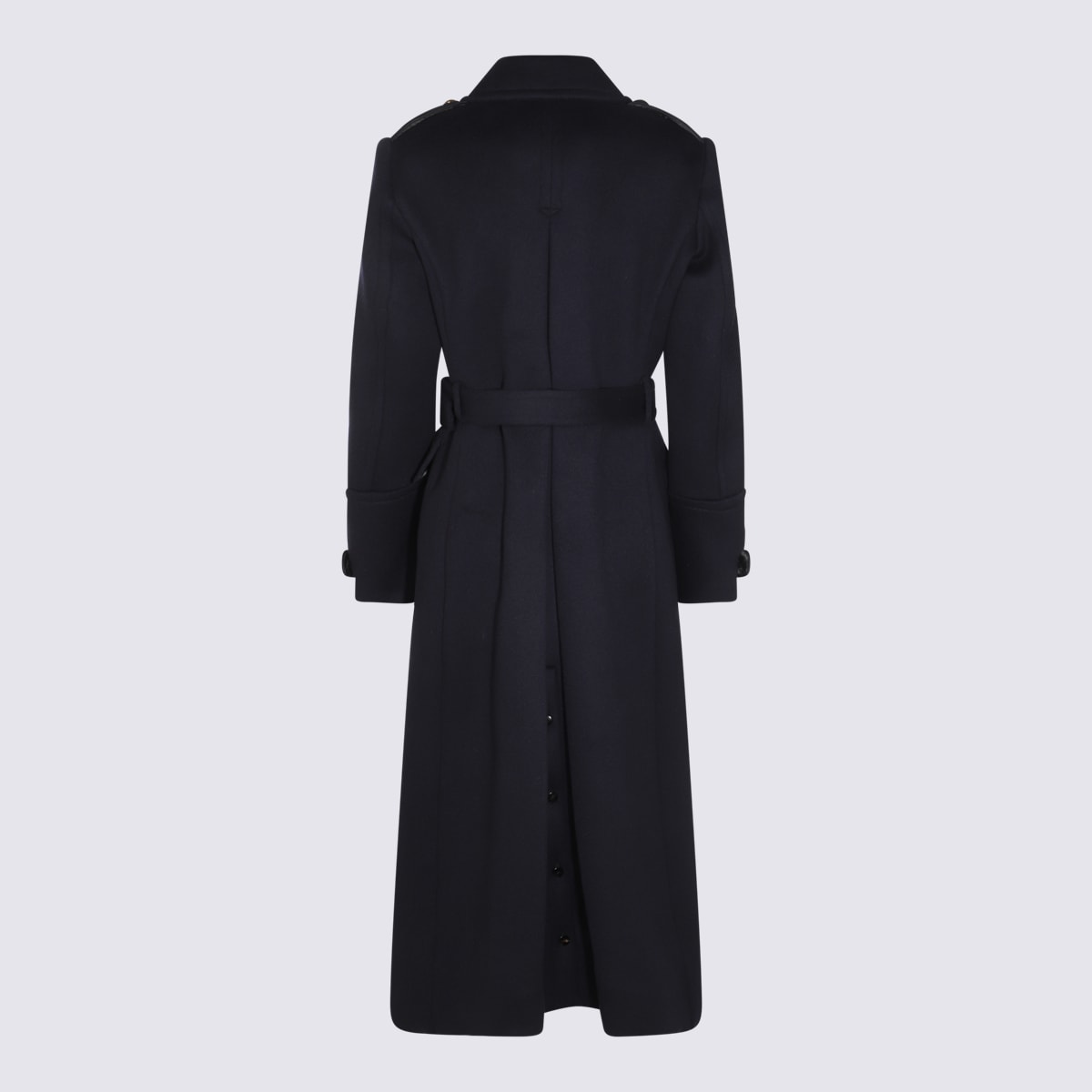 Tom Ford Double-breasted Military Coat In Navy