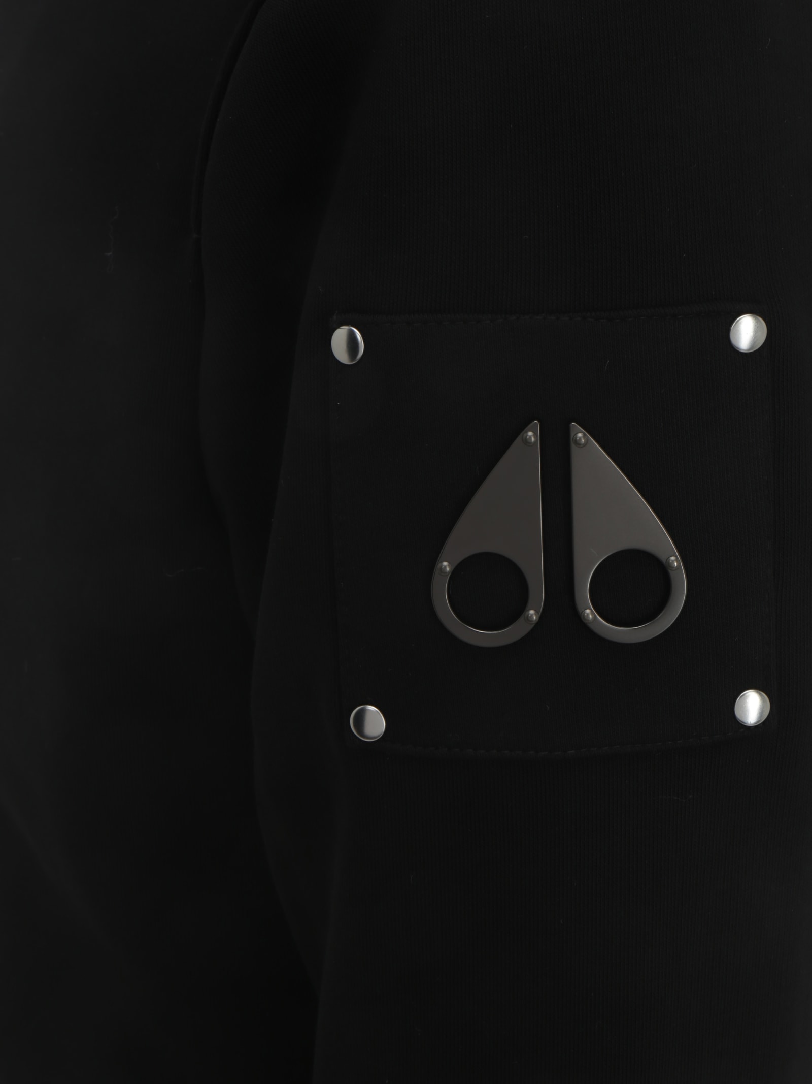 Moose Knuckles Bunny Hoodie In Black