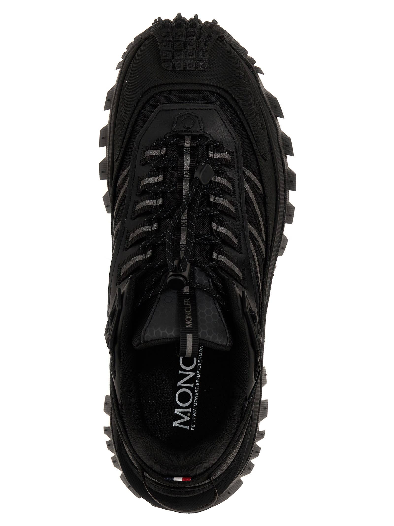 Shop Moncler Trailgrip Gtx Sneakers In Nero