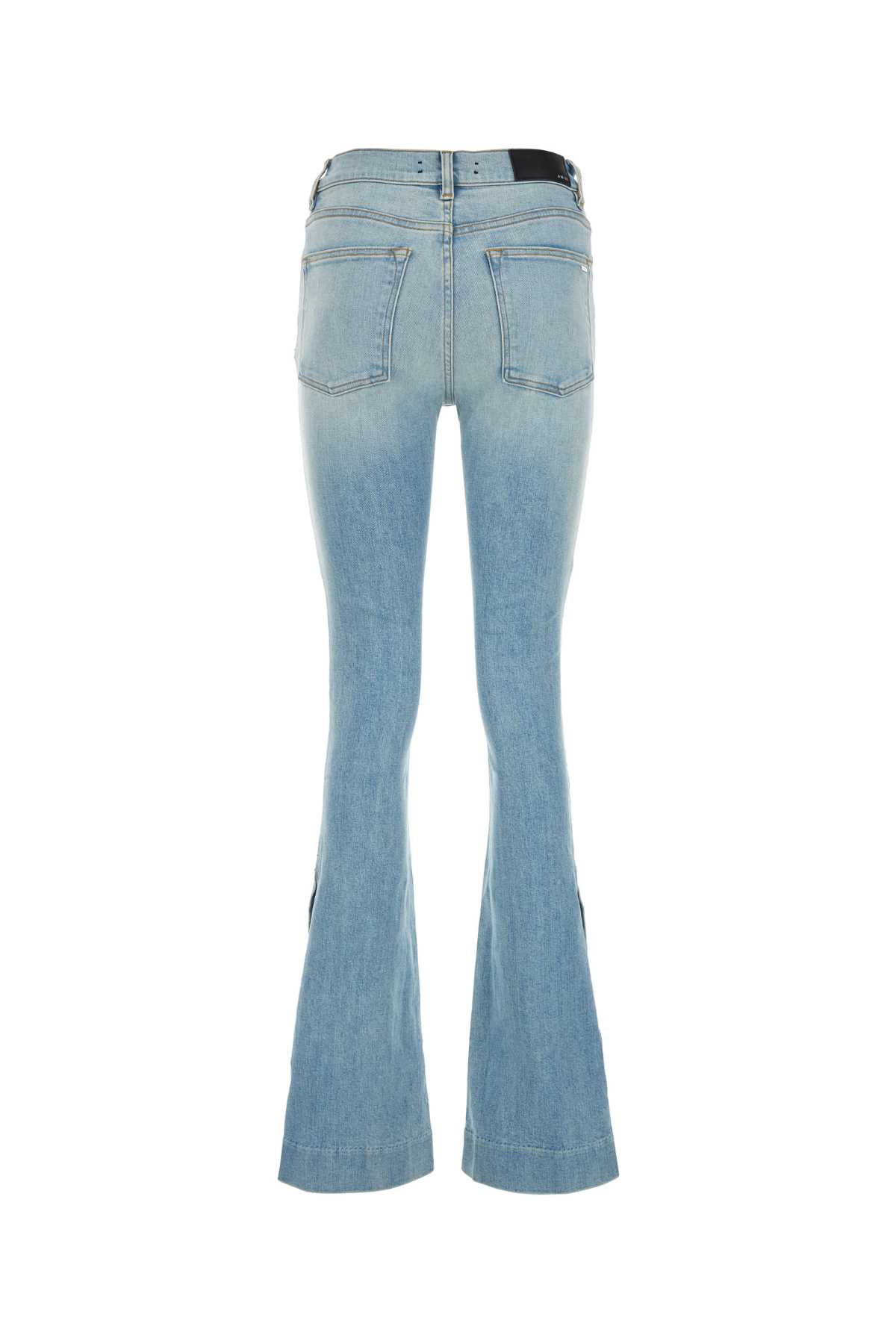 Shop Amiri Stretch Denim Jeans In Lightindigo