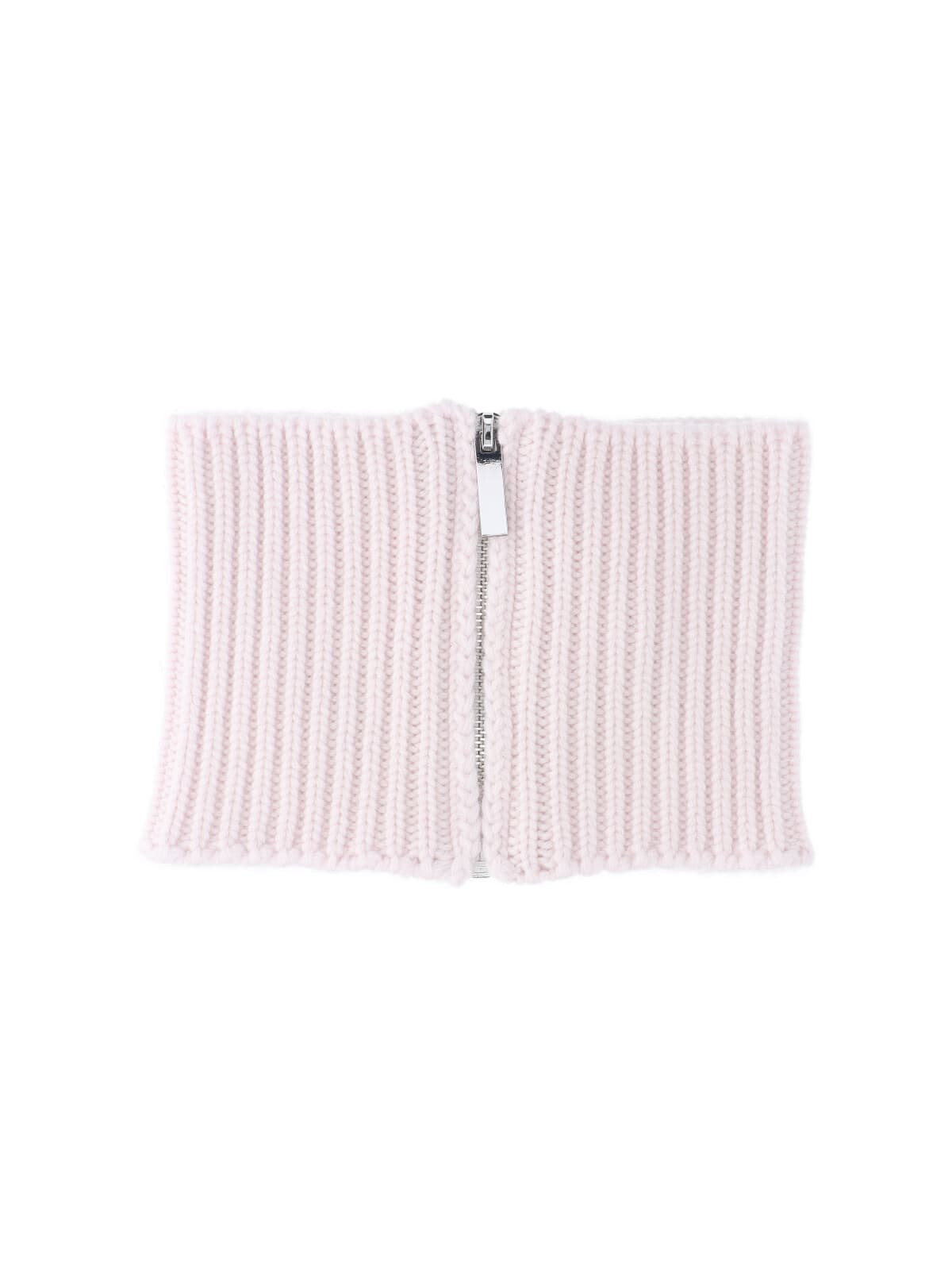 Sa Su Phi Ribbed Zip-fastening Scarf In Pink