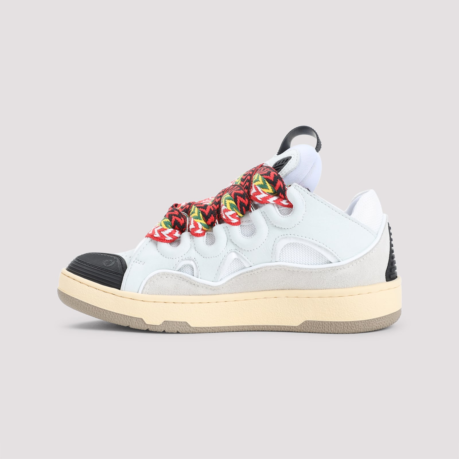 Lanvin Round Toe Sneakers In White