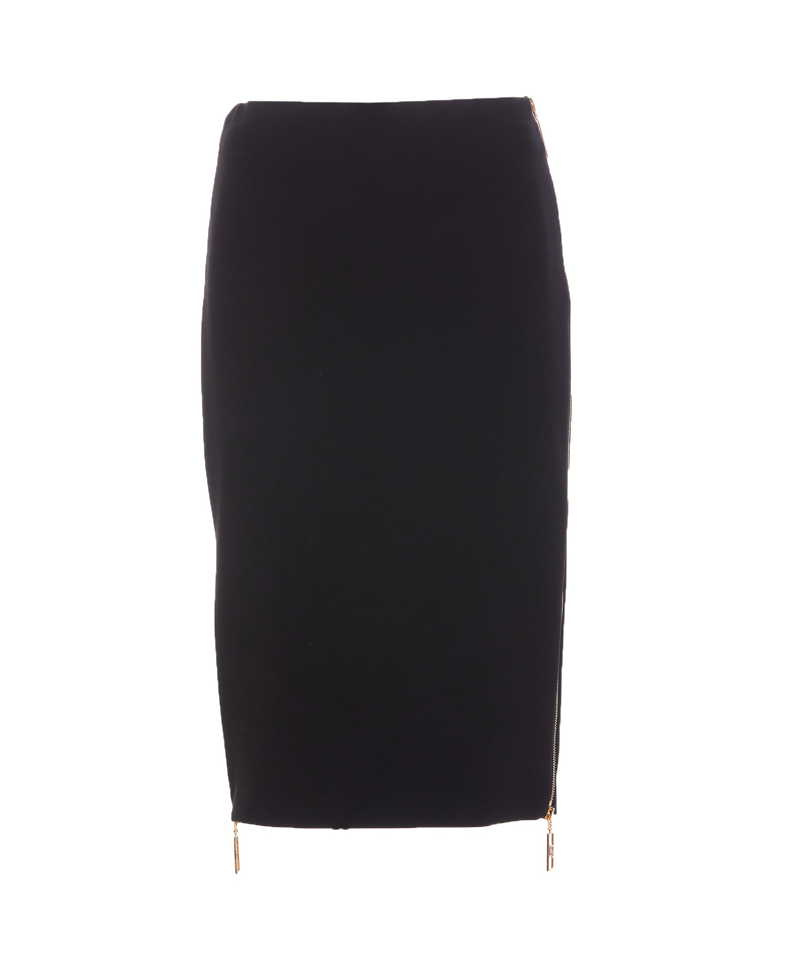 Logo Zip Midi Skirt