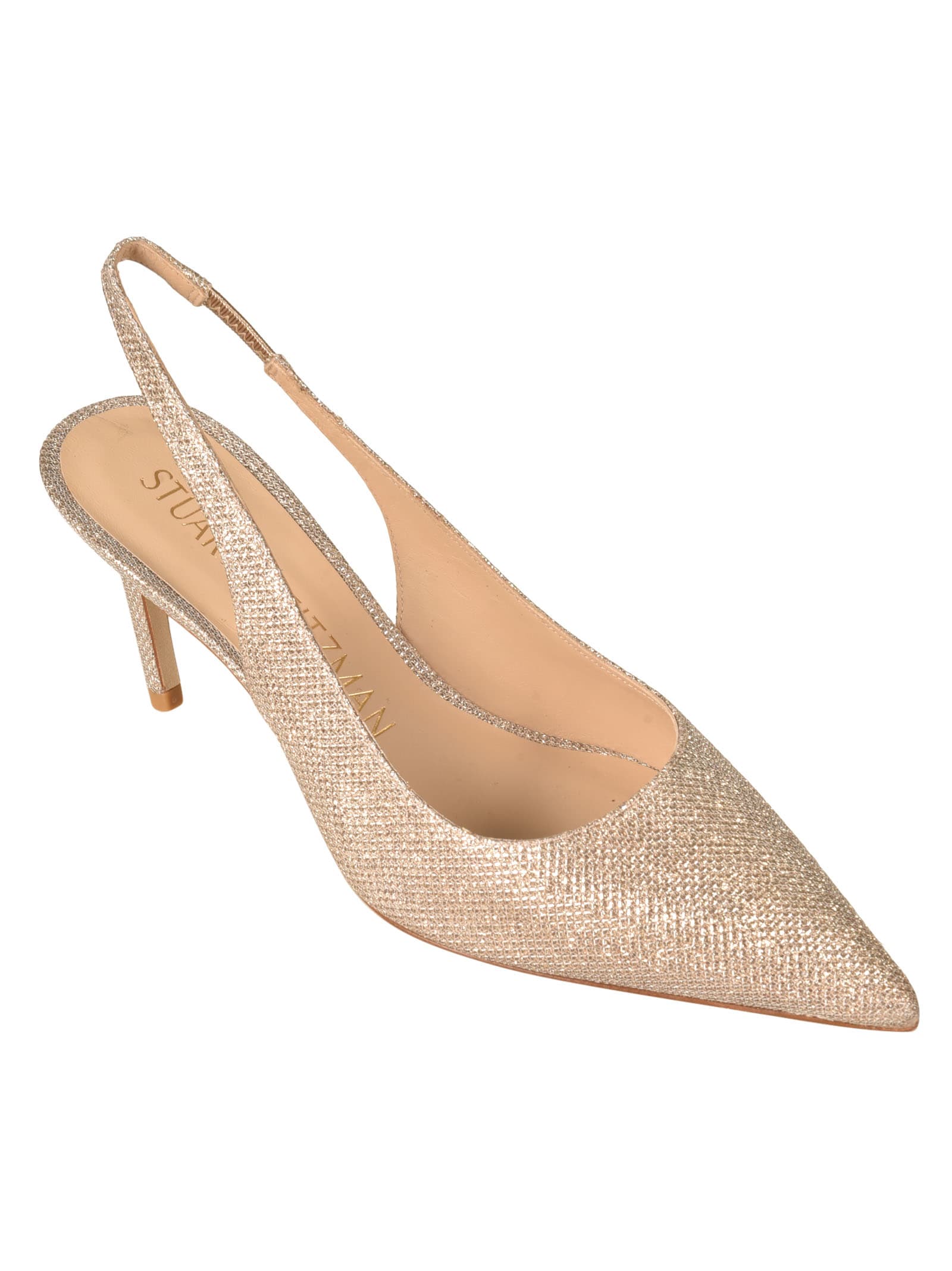 Shop Stuart Weitzman 75 Sling Pumps In Powder