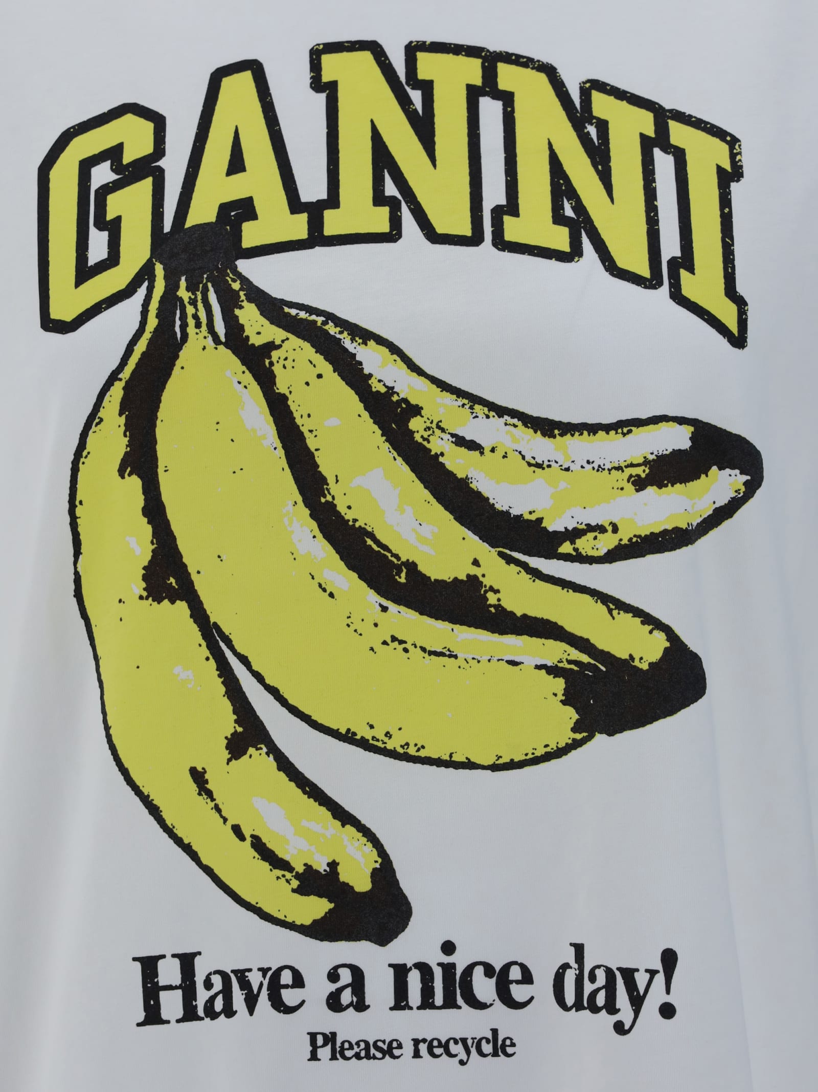 Shop Ganni Basic Banana T-shirt