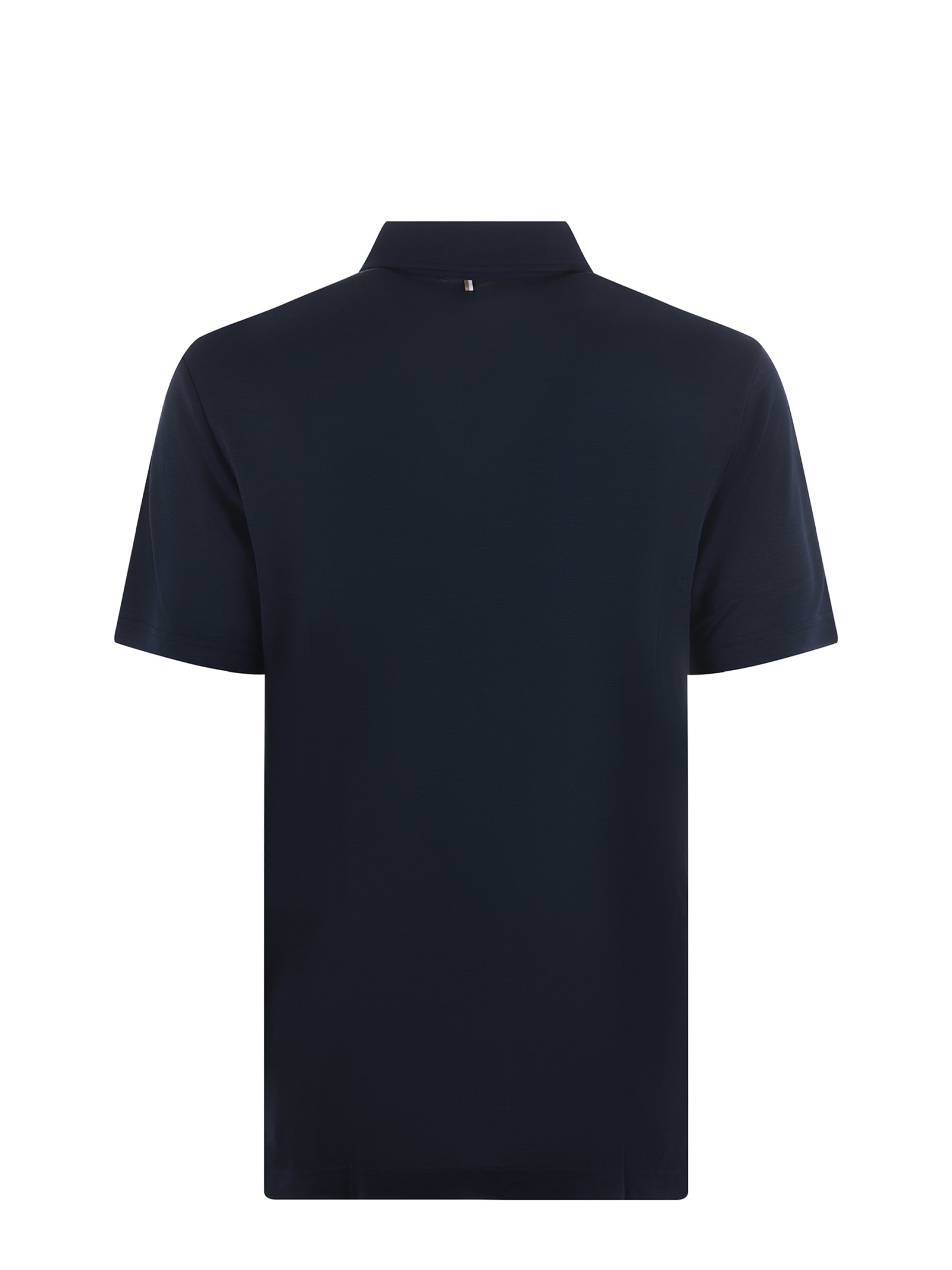 Shop Hugo Boss Boss Polo Shirt In Blu Scuro