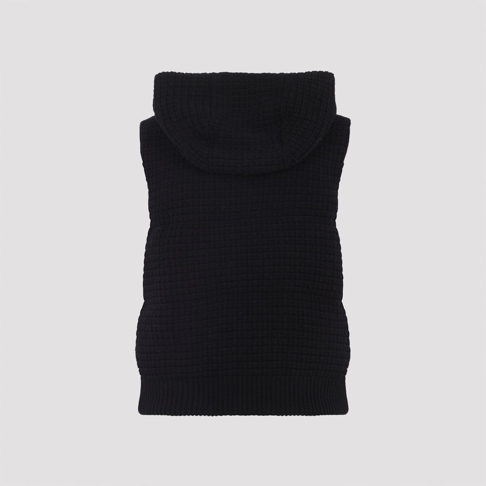 Fabiana Filippi Platinum Vest With Sequins In Black
