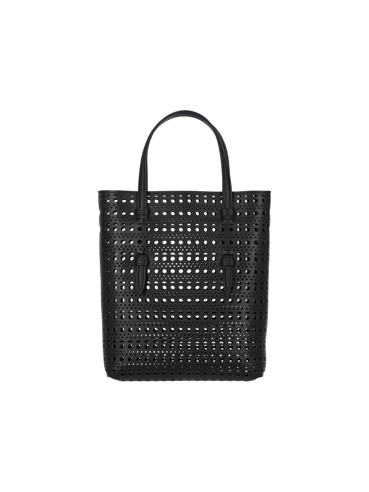 Shop Alaïa Mina Tote Bag In Black