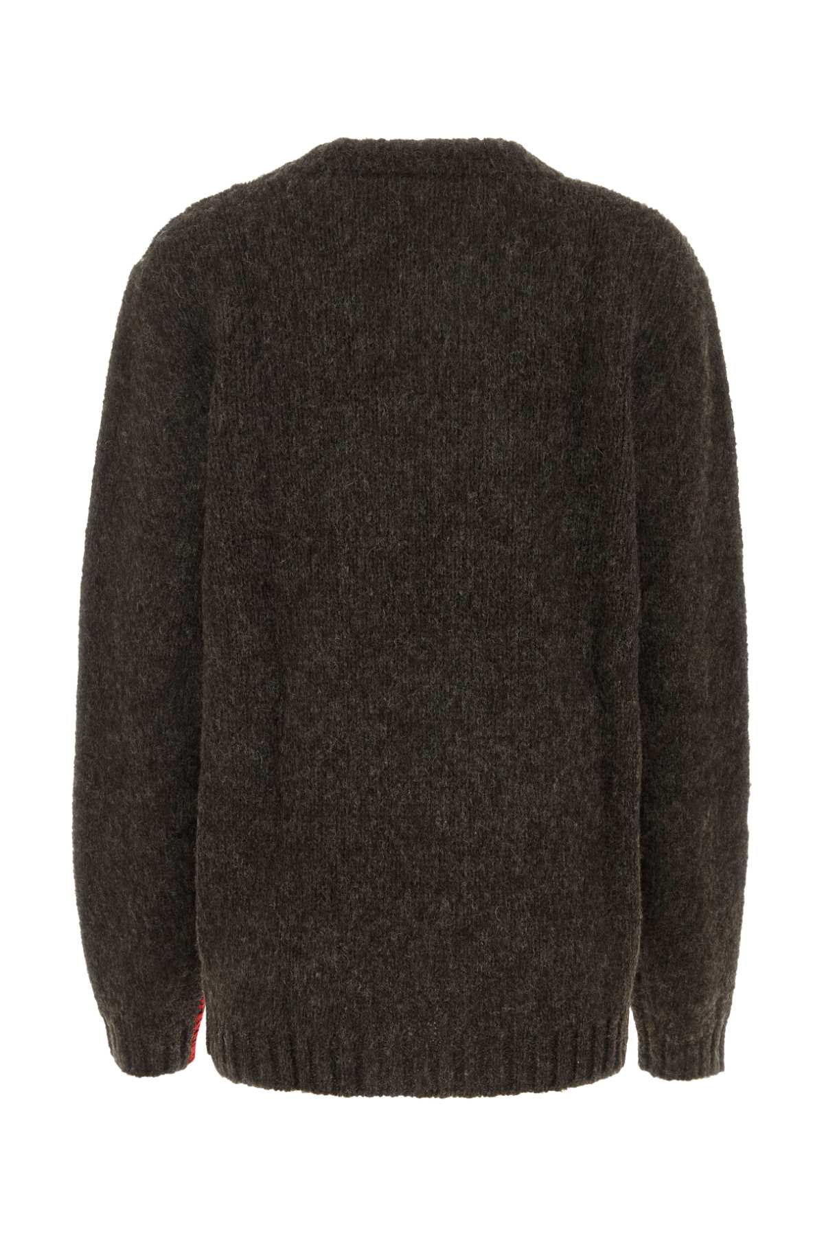 Shop Apc Brown Wool Oversize Sweater In Darkbrown