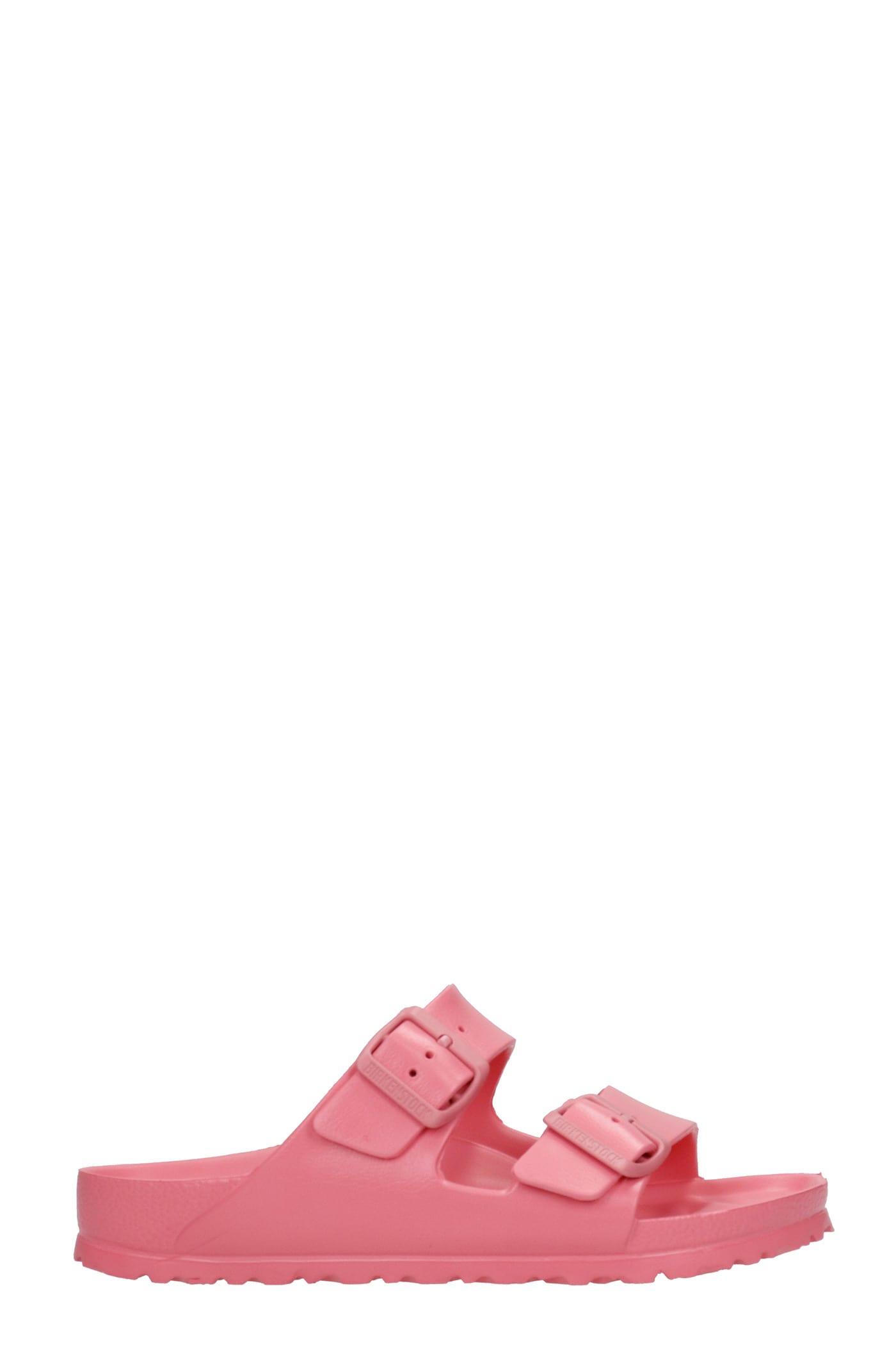 BIRKENSTOCK ARIZONA EVA FLATS IN ROSE-PINK RUBBER/PLASIC,1019522