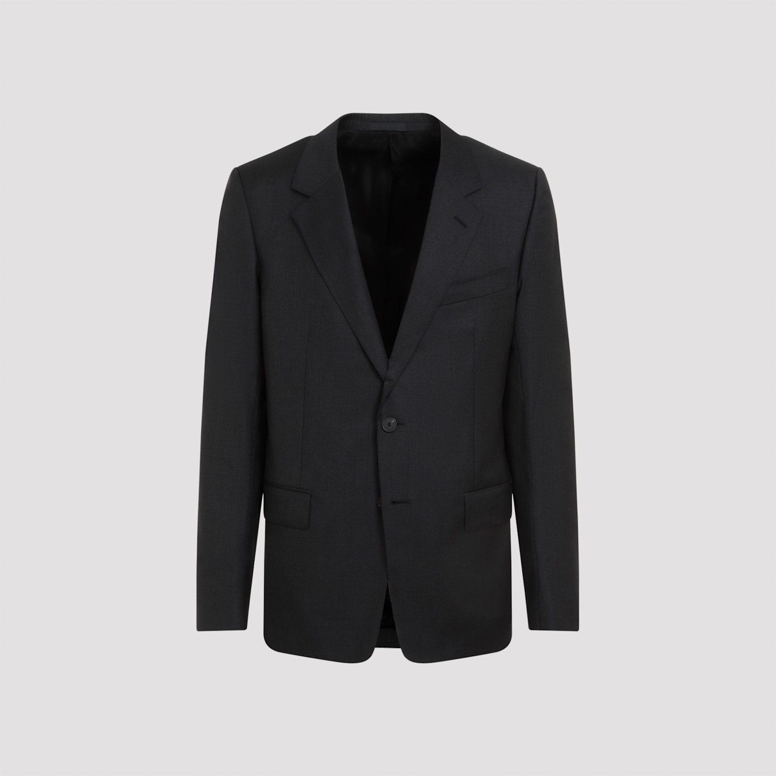 Shop Lanvin Single Breasted Tailored Jacket In Anthracite