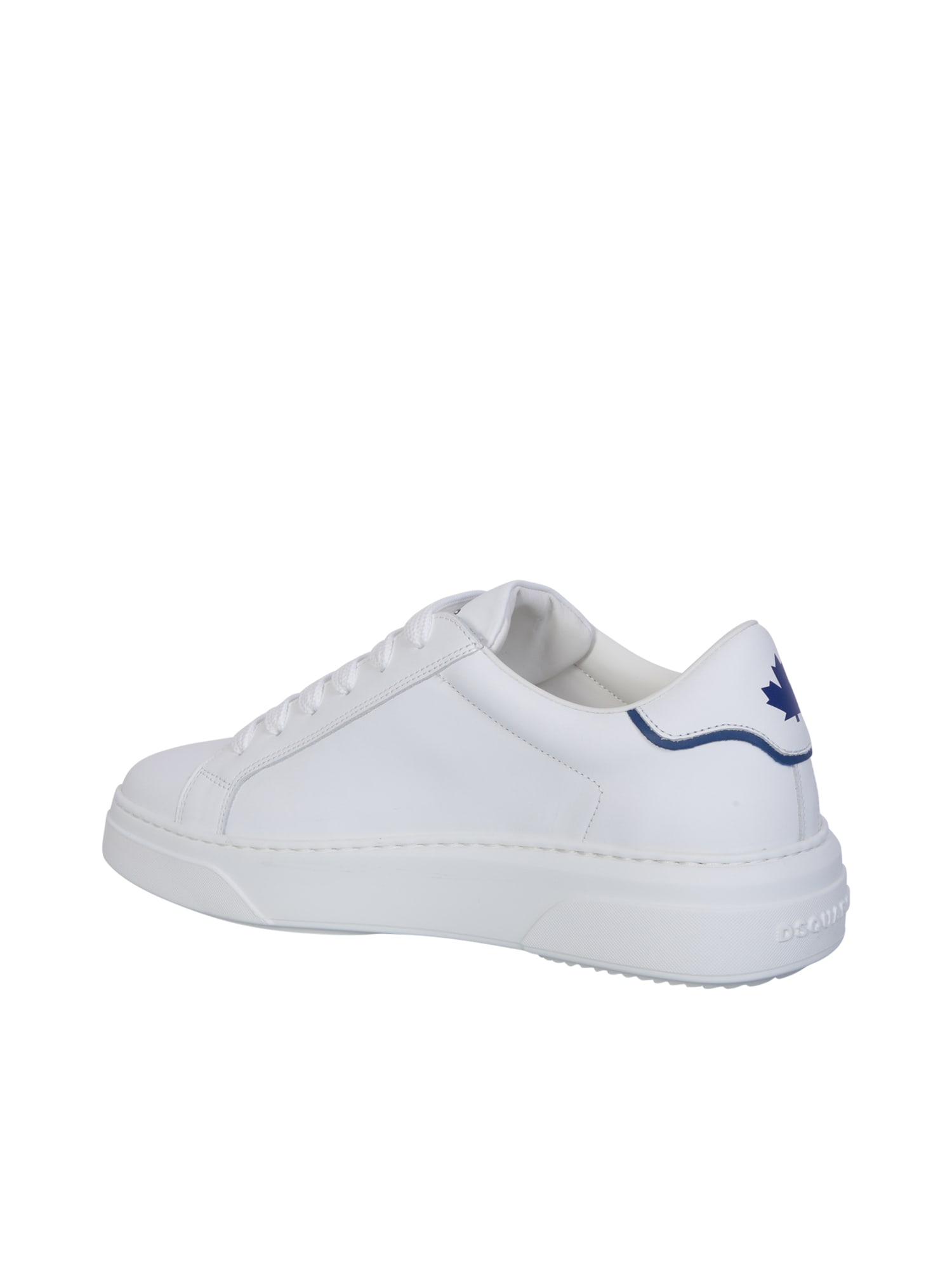 Shop Dsquared2 Bumper White/blue Sneakers