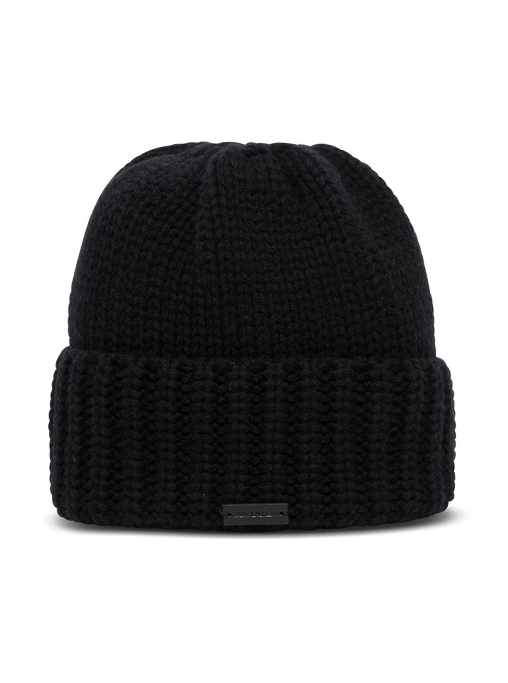 Saint Laurent Black Cashmere Hat With Logo