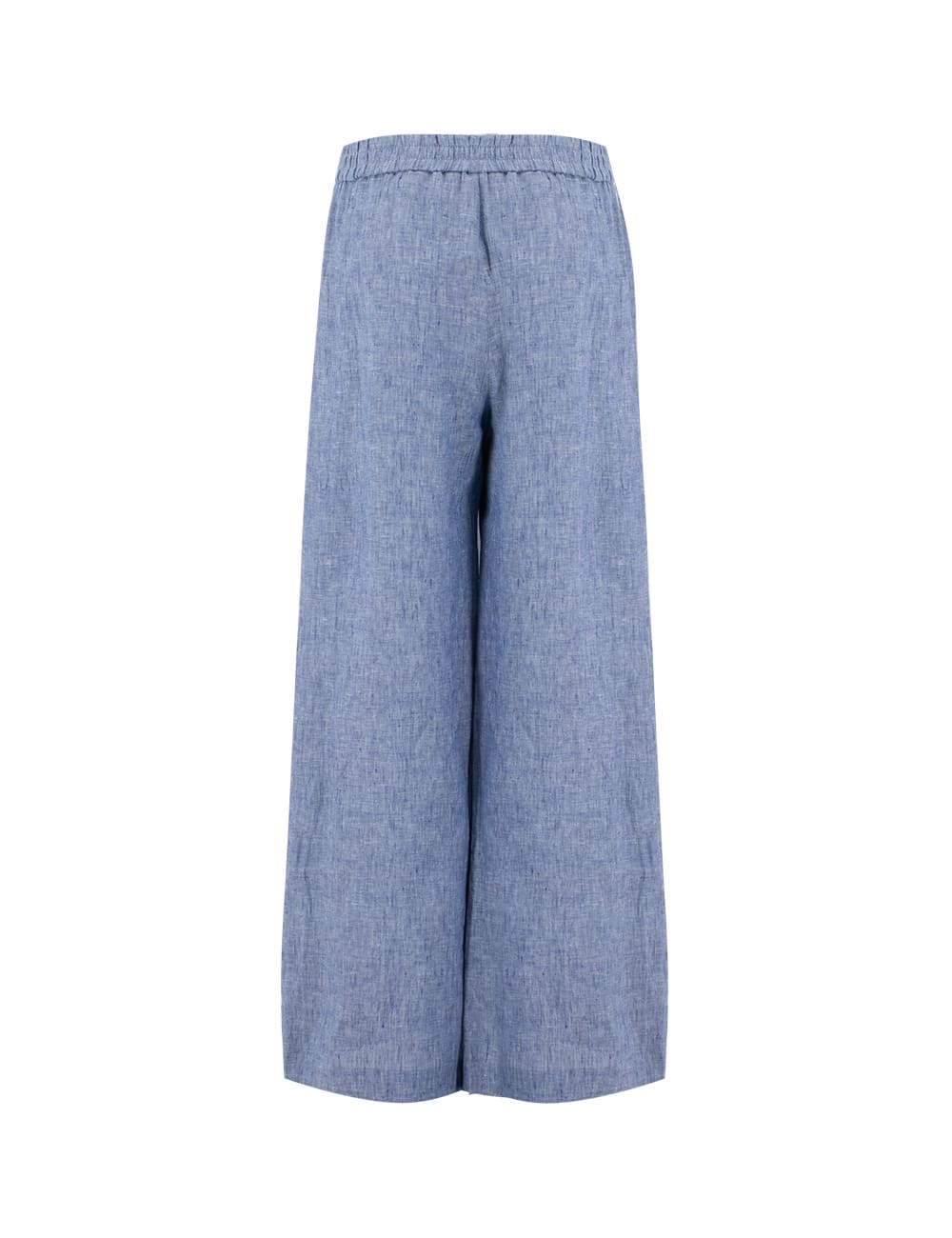 Shop Fabiana Filippi Trousers In Light Pastel Blue