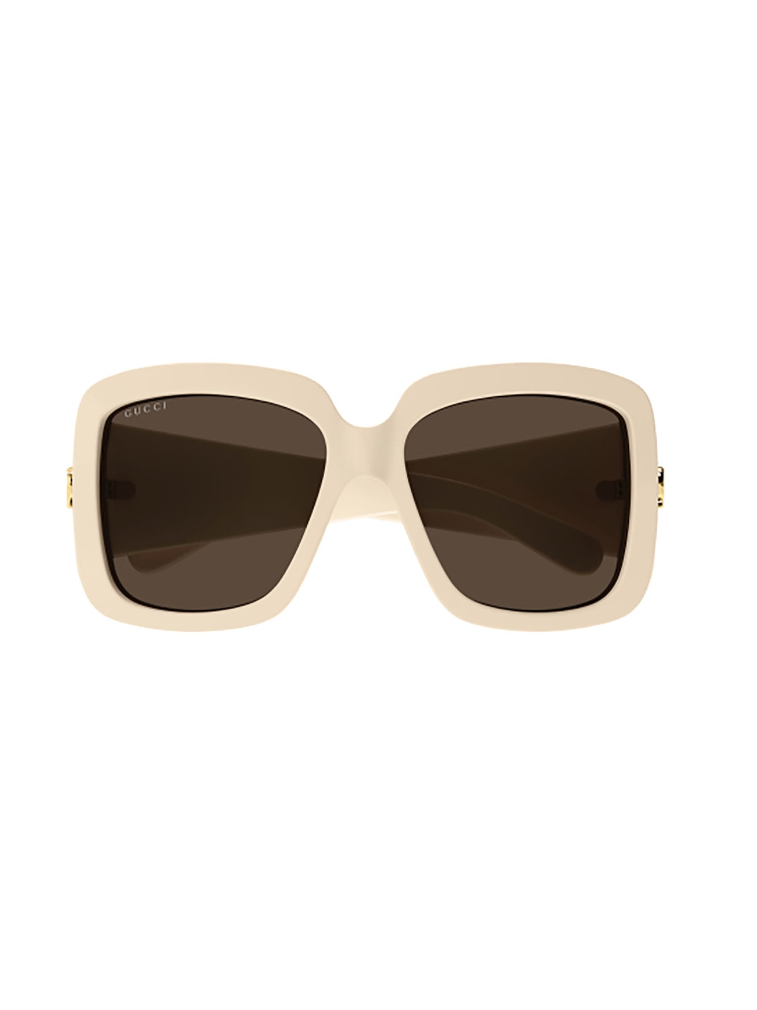 Gucci Gg1402s Sunglasses In Ivory Ivory Brown