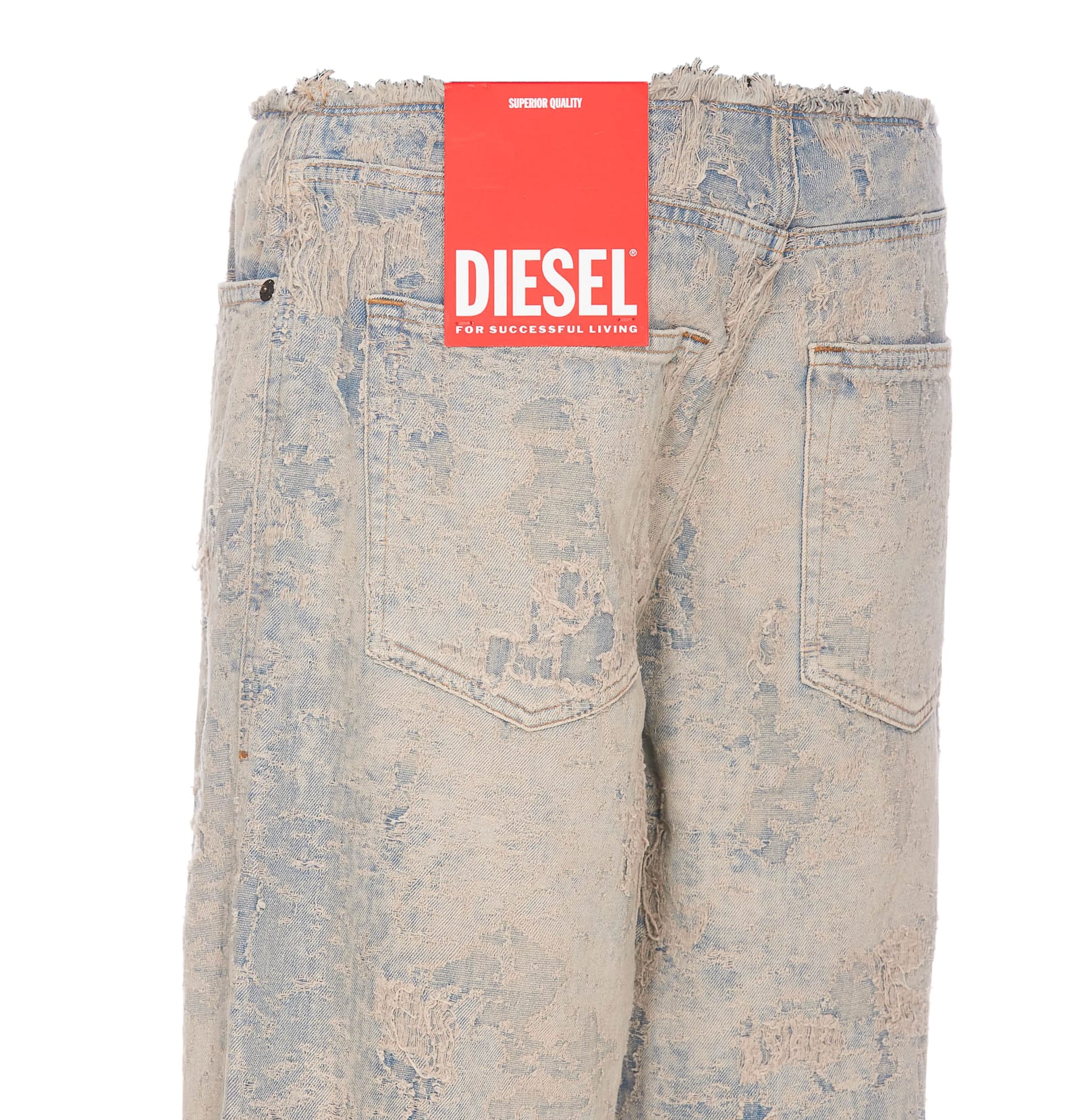 Shop Diesel D-arker Straight Jeans In Grey